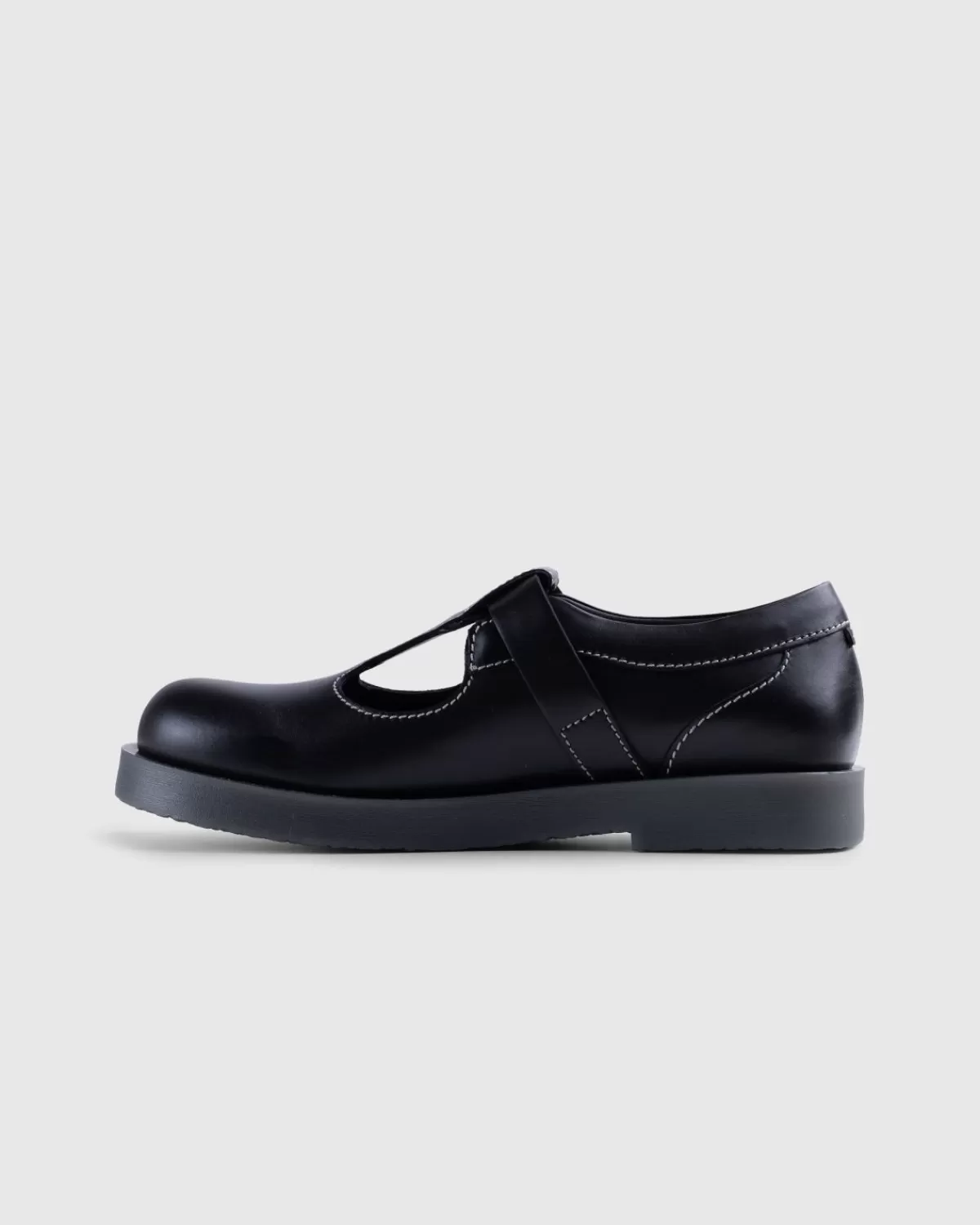 Acne Studios - Berylab Leren Schoenen Met Gesp Zwart Outlet