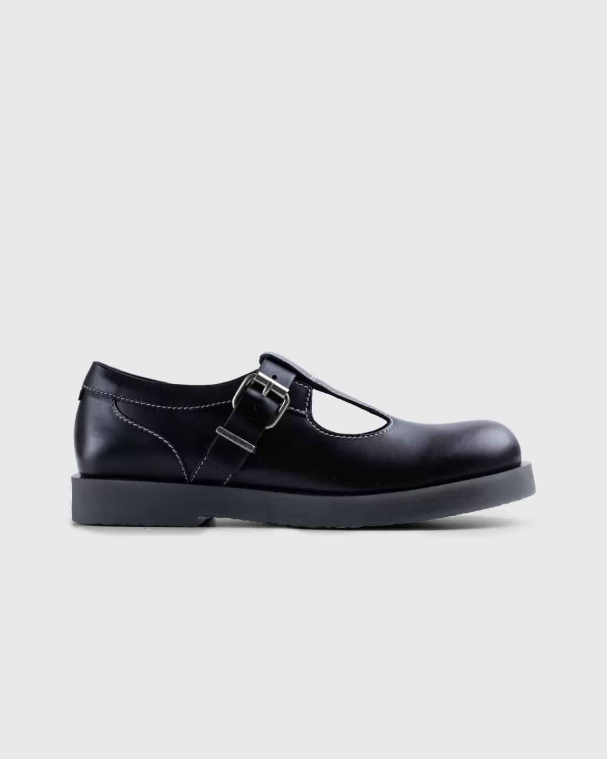 Acne Studios - Berylab Leren Schoenen Met Gesp Zwart Outlet