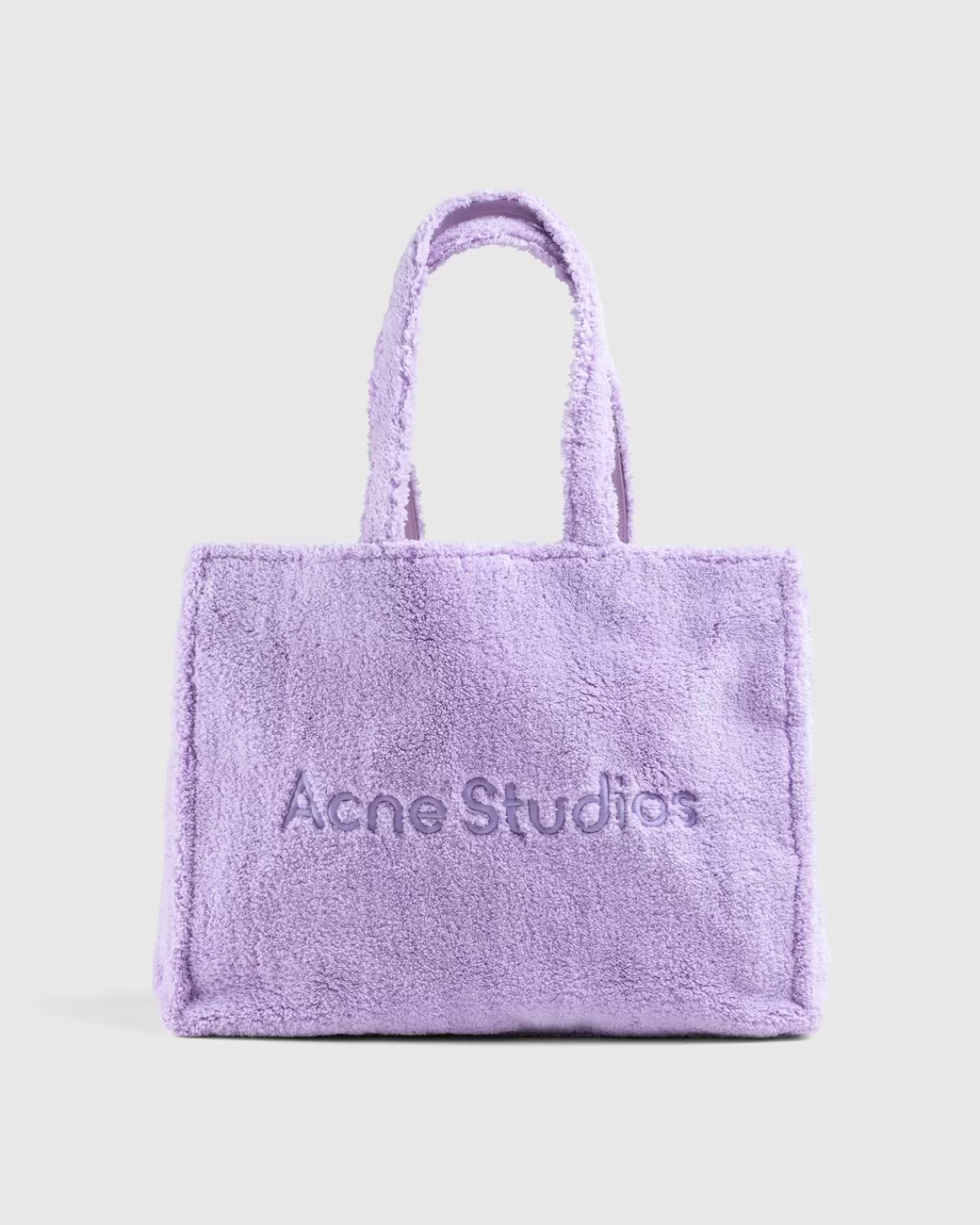 Acne Studios - Harige Schoudertas Met Logo Lila Paars Best Sale