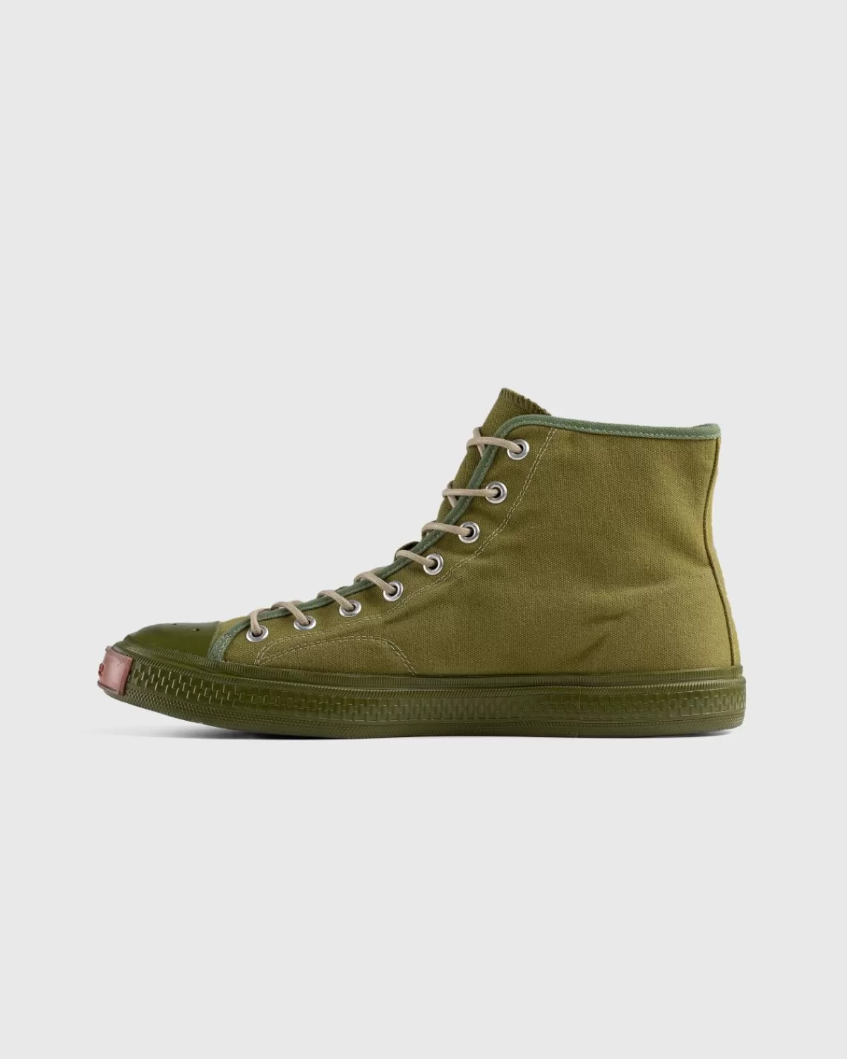 Acne Studios Ballow Hoge Sneakers Olijfgroen Flash Sale