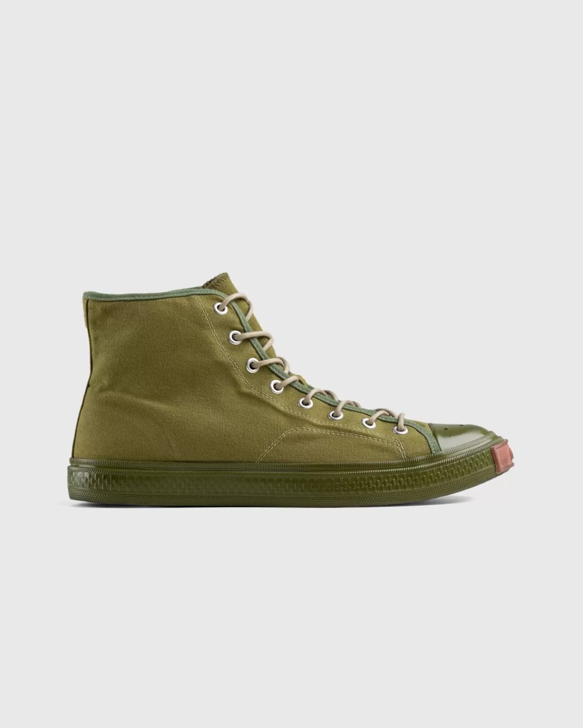 Acne Studios Ballow Hoge Sneakers Olijfgroen Flash Sale