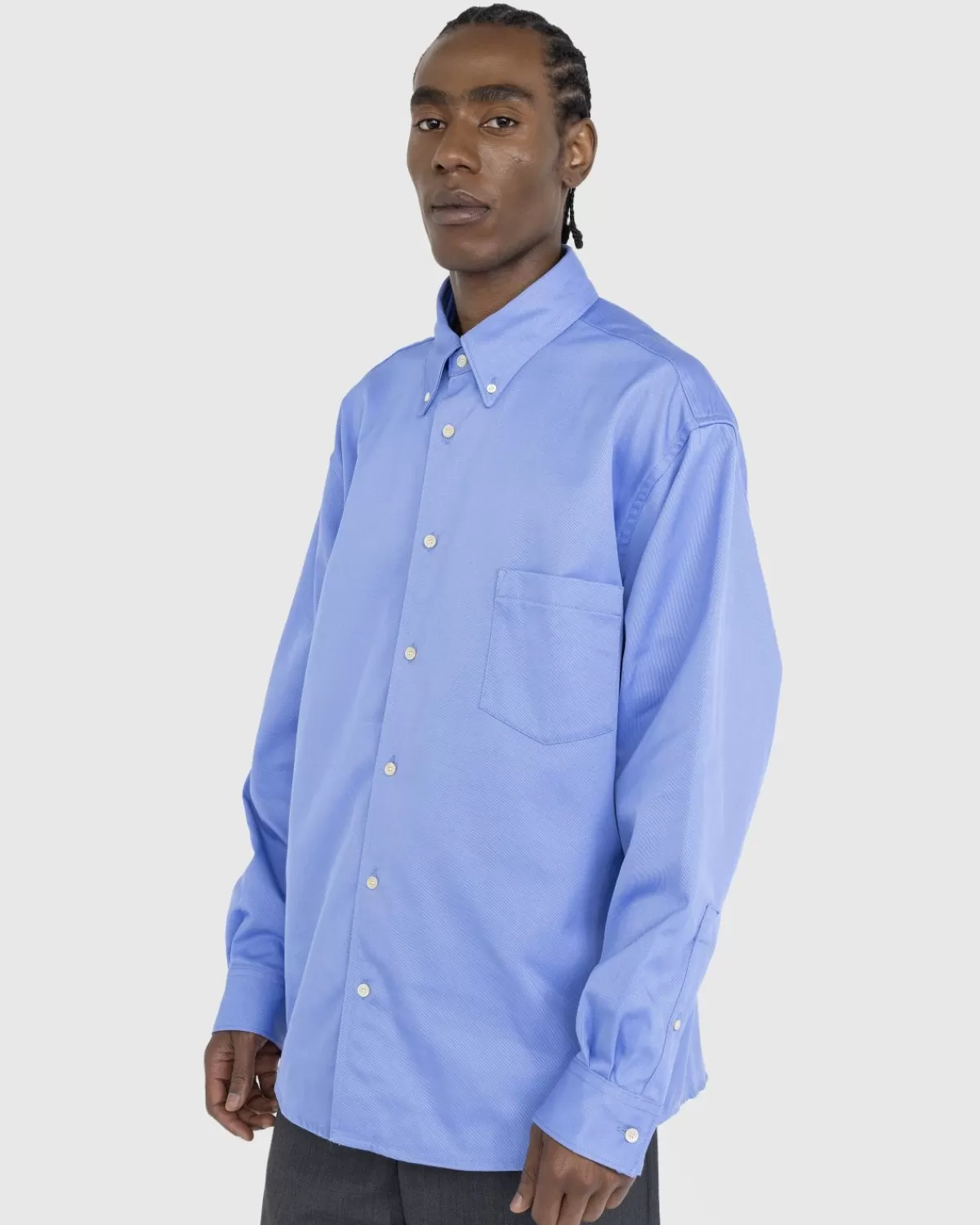 Bovenkleding^Acne Studios Button-Up Overshirt Korenbloemblauw