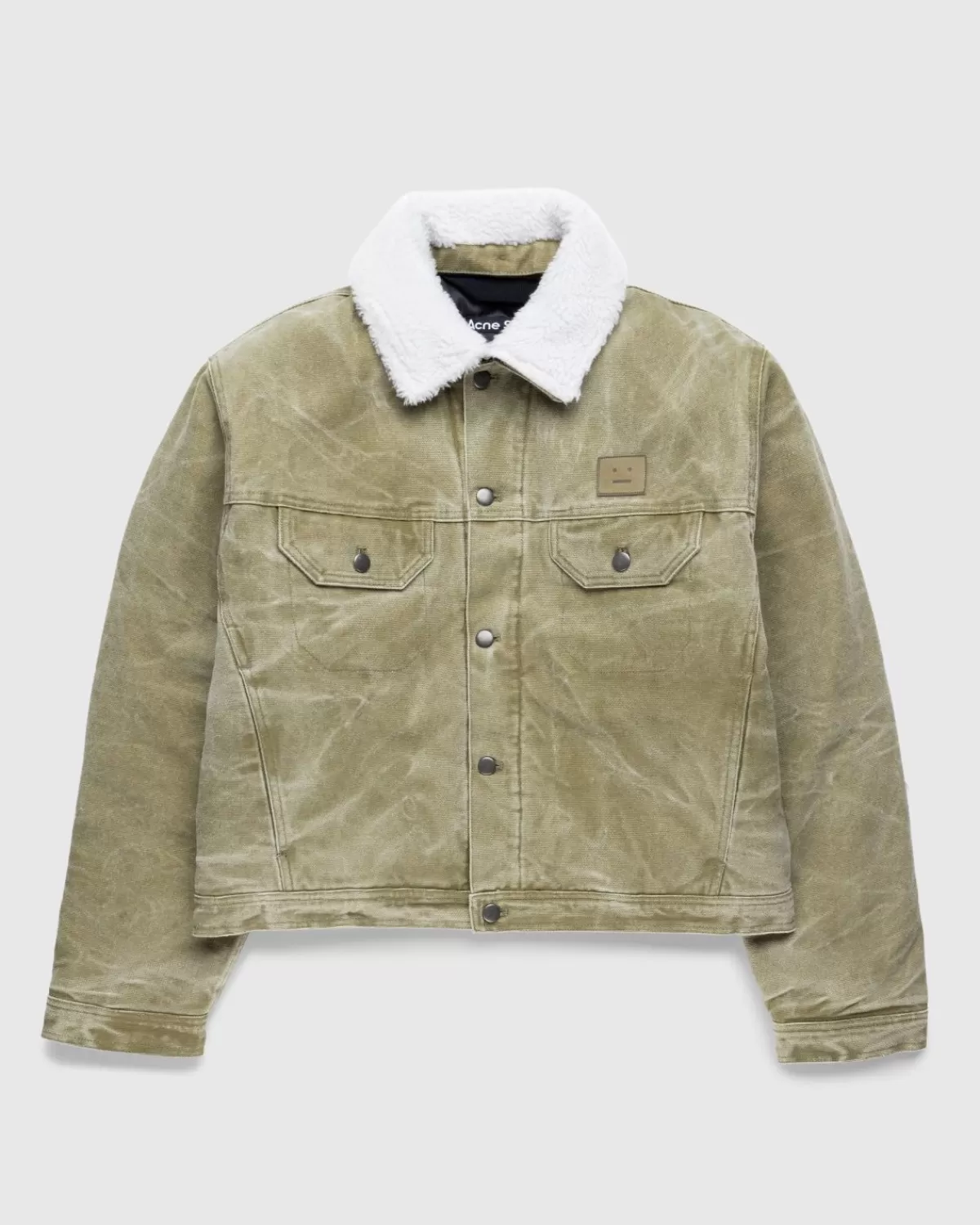 Bovenkleding^Acne Studios Canvas Gewatteerd Jack Kaki Beige