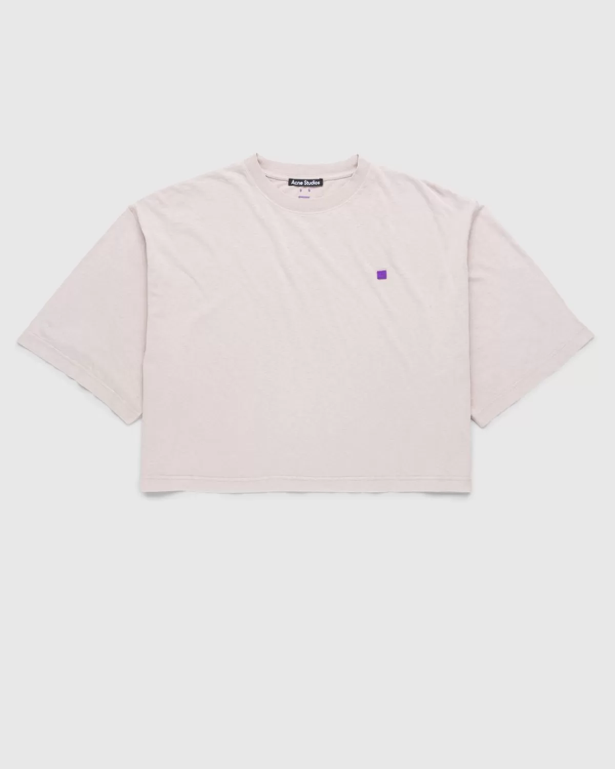 Acne Studios Cropped T-Shirt Dusty Beige Hot