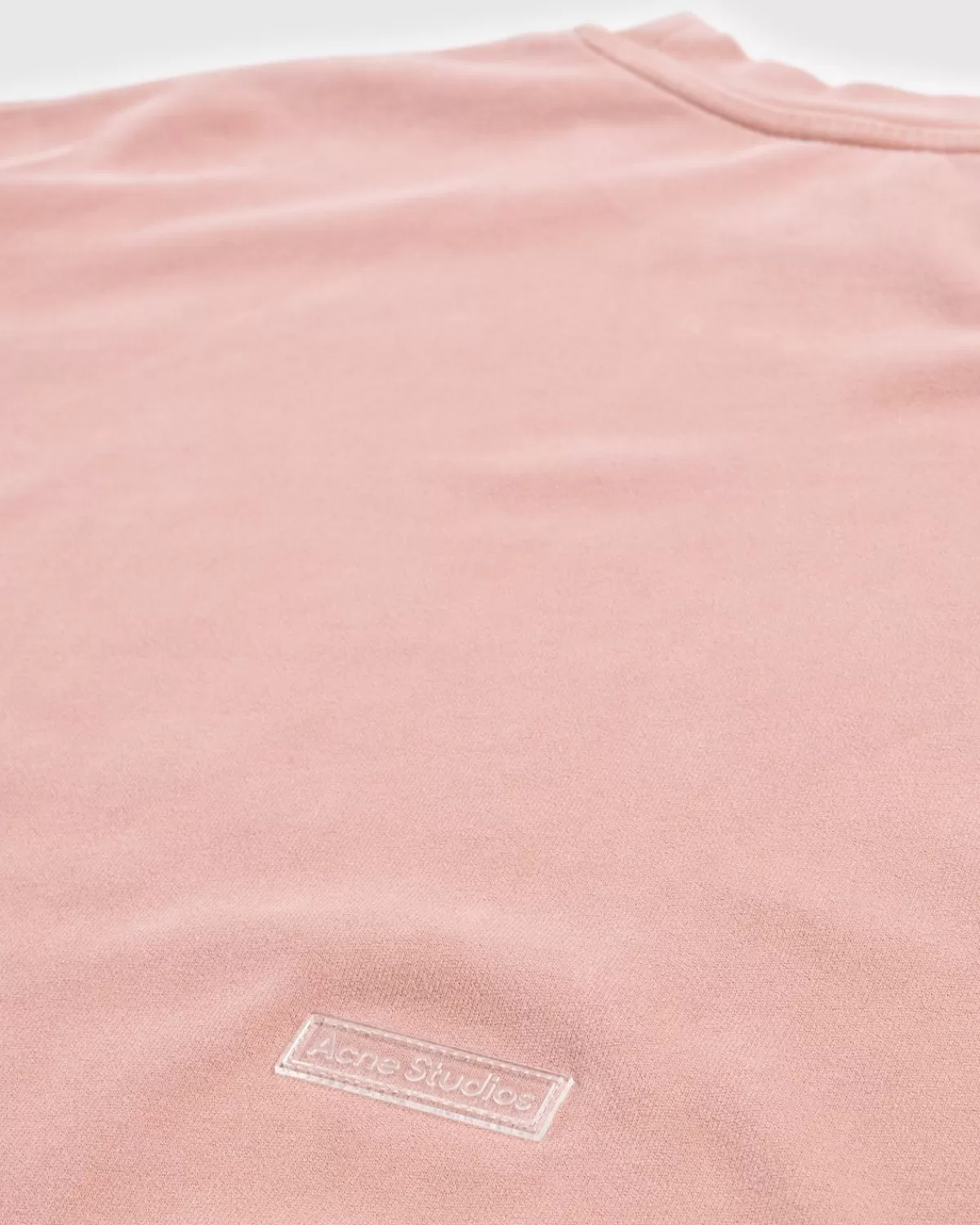 Acne Studios Garment-Dyed T-Shirt Vintage Roze Hot