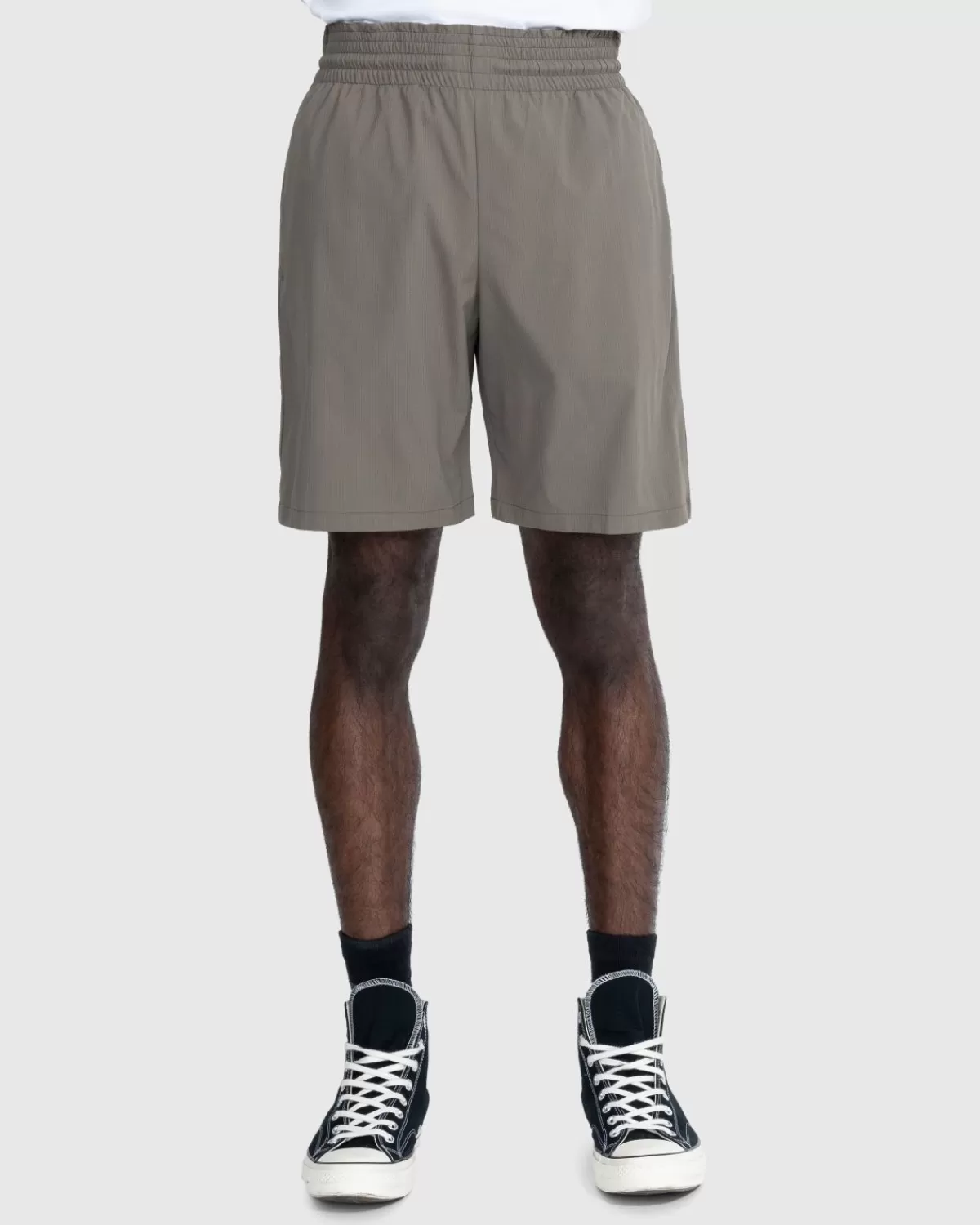 Acne Studios Geborduurde Zwemshort Moddergrijs Best Sale