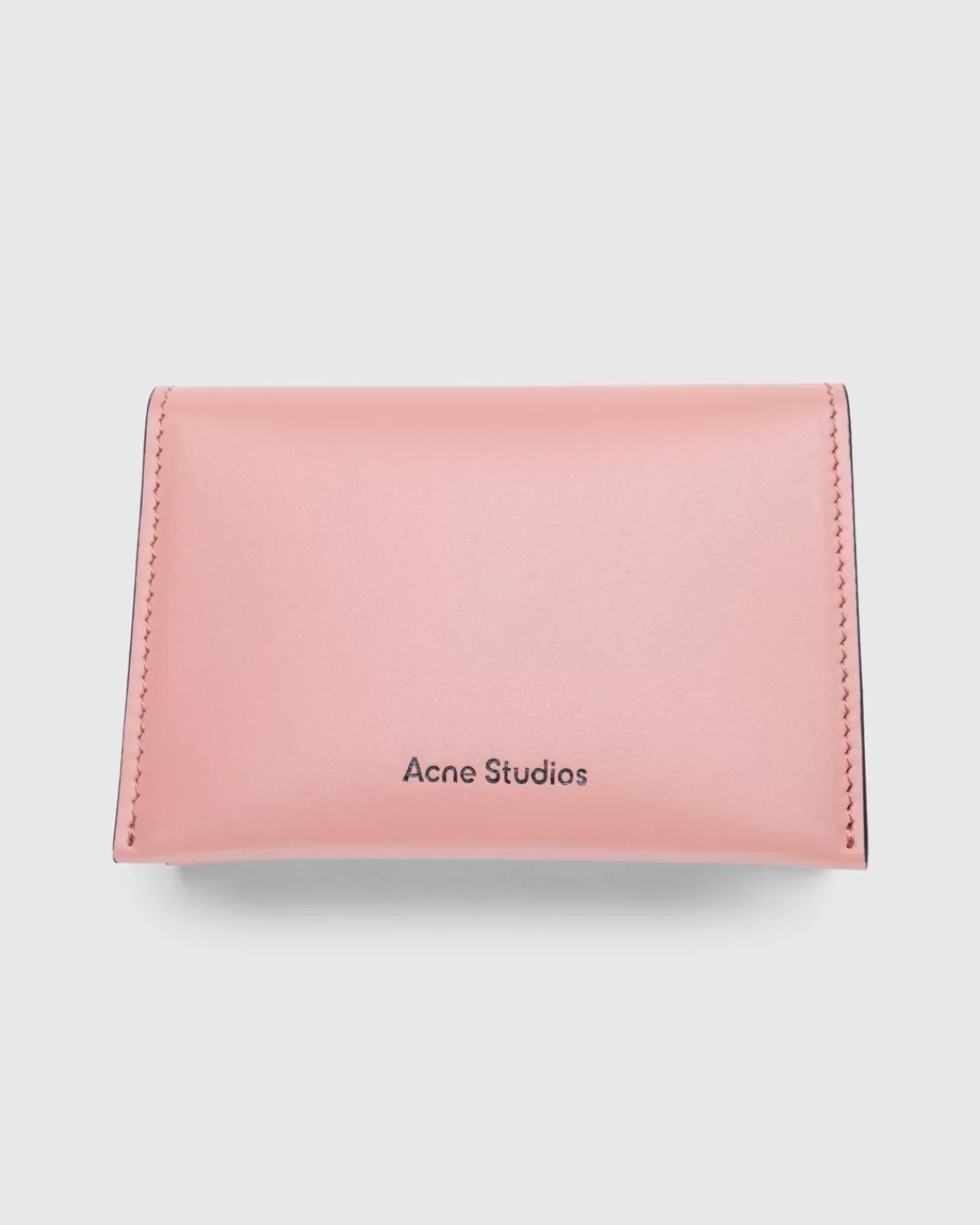 Acne Studios Gevouwen Leren Kaarthouder Zalmroze Flash Sale