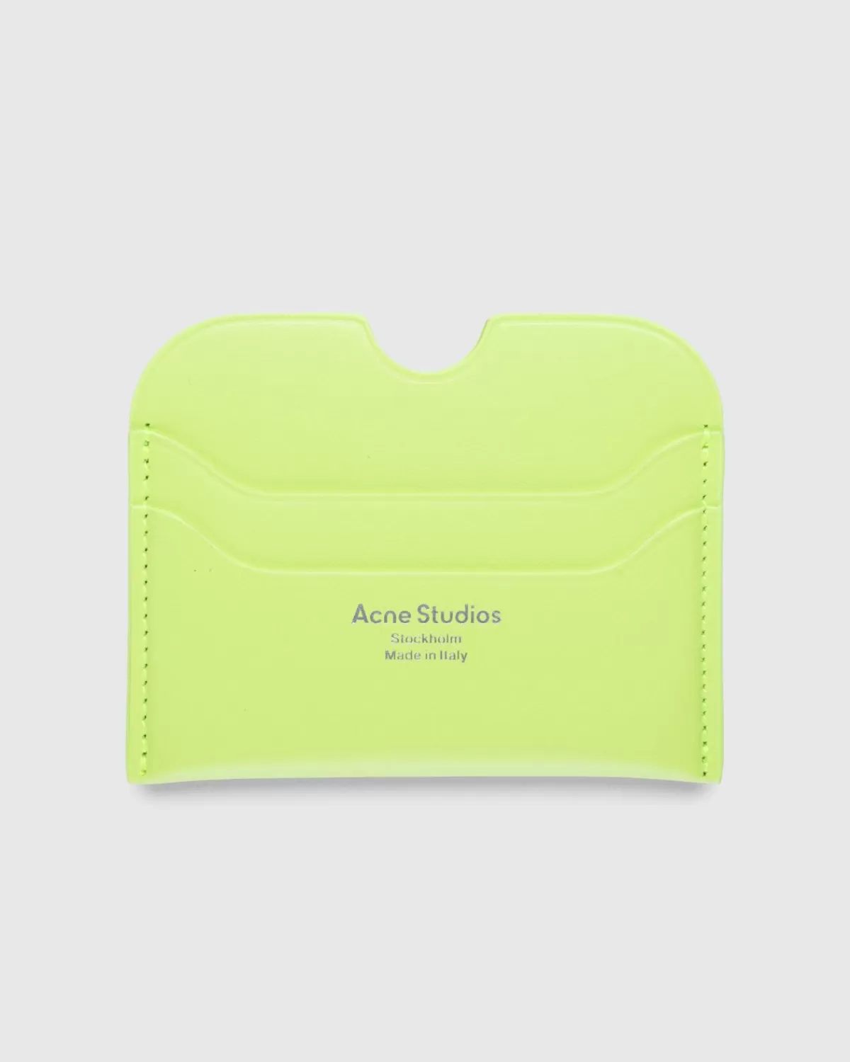 Acne Studios Leren Kaarthouder Limoengroen Best