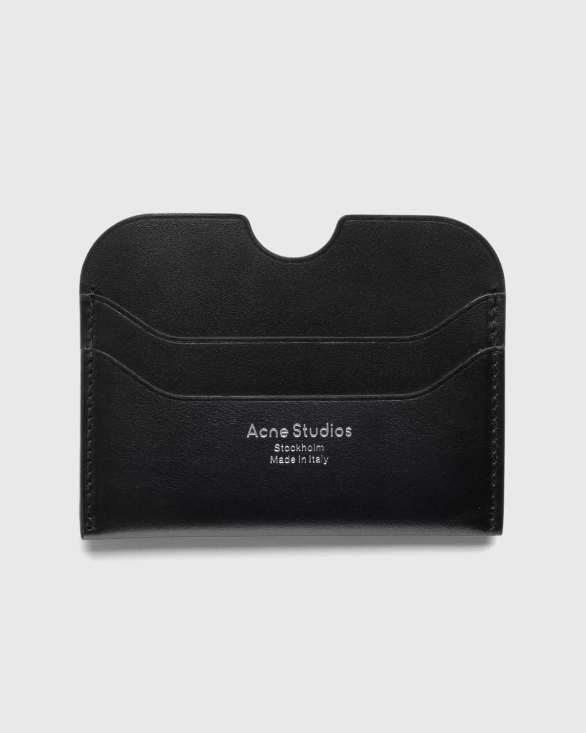 Acne Studios Leren Kaarthouder Zwart Discount