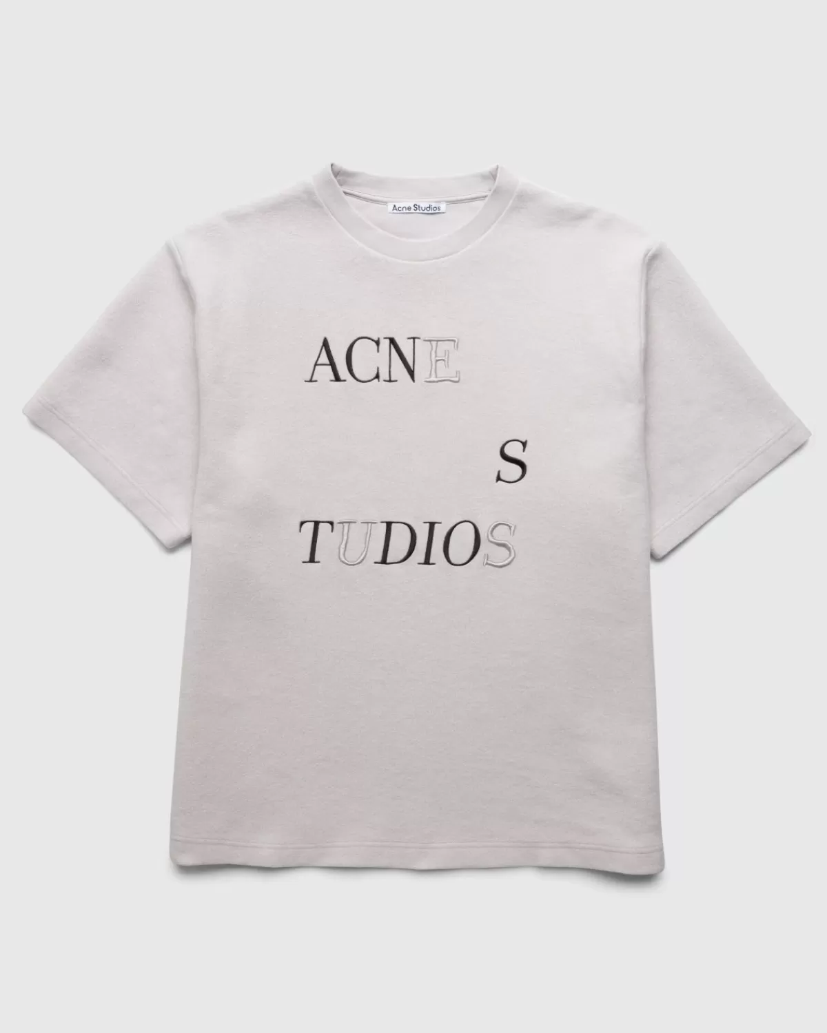 Acne Studios Logo T-Shirt Beige Clearance