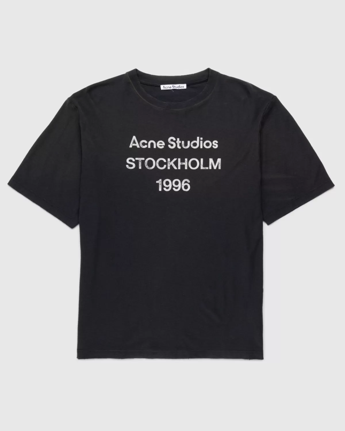 Acne Studios Logo T-Shirt Zwart Fashion