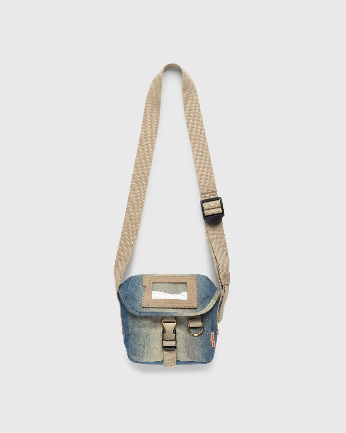 Acne Studios Mini Messenger Bag Lichtblauw/Beige Cheap