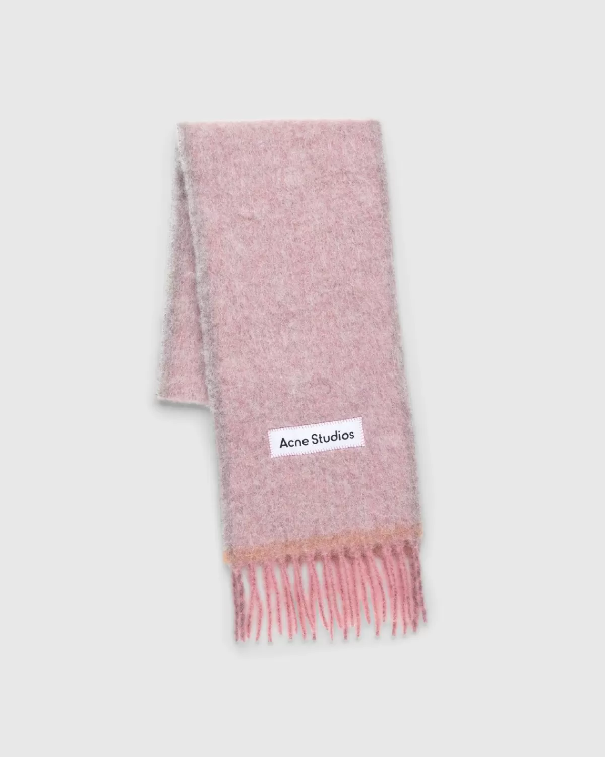 Acne Studios Mohairwollen Sjaal Met Franjes Lavendel Cheap