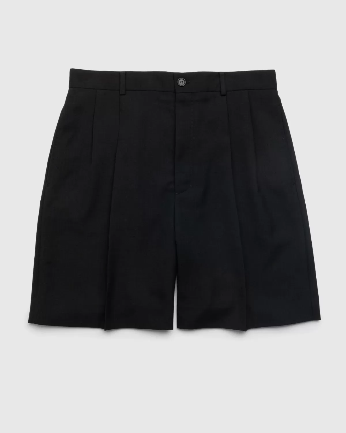 Korte Broek^Acne Studios Op Maat Gemaakte Geplooide Short Zwart