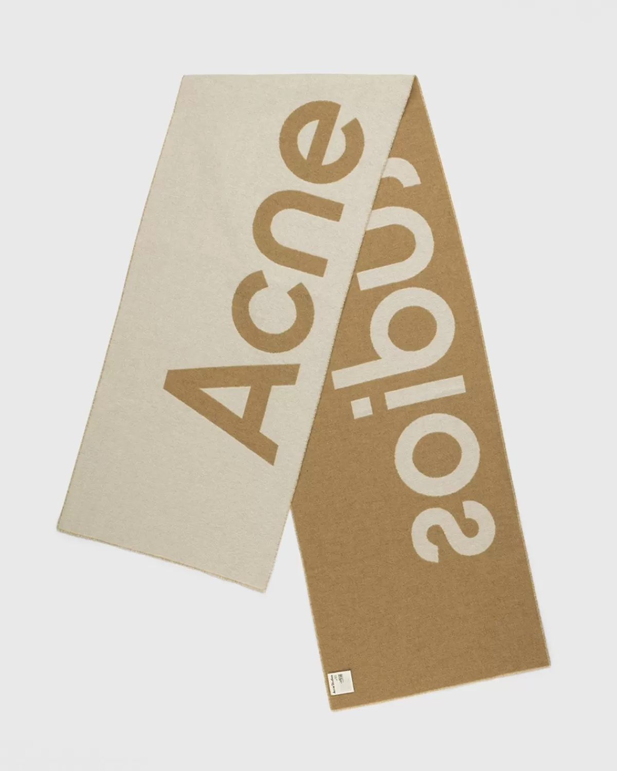 Acne Studios Toronto Logo Sjaal Bruin Flash Sale