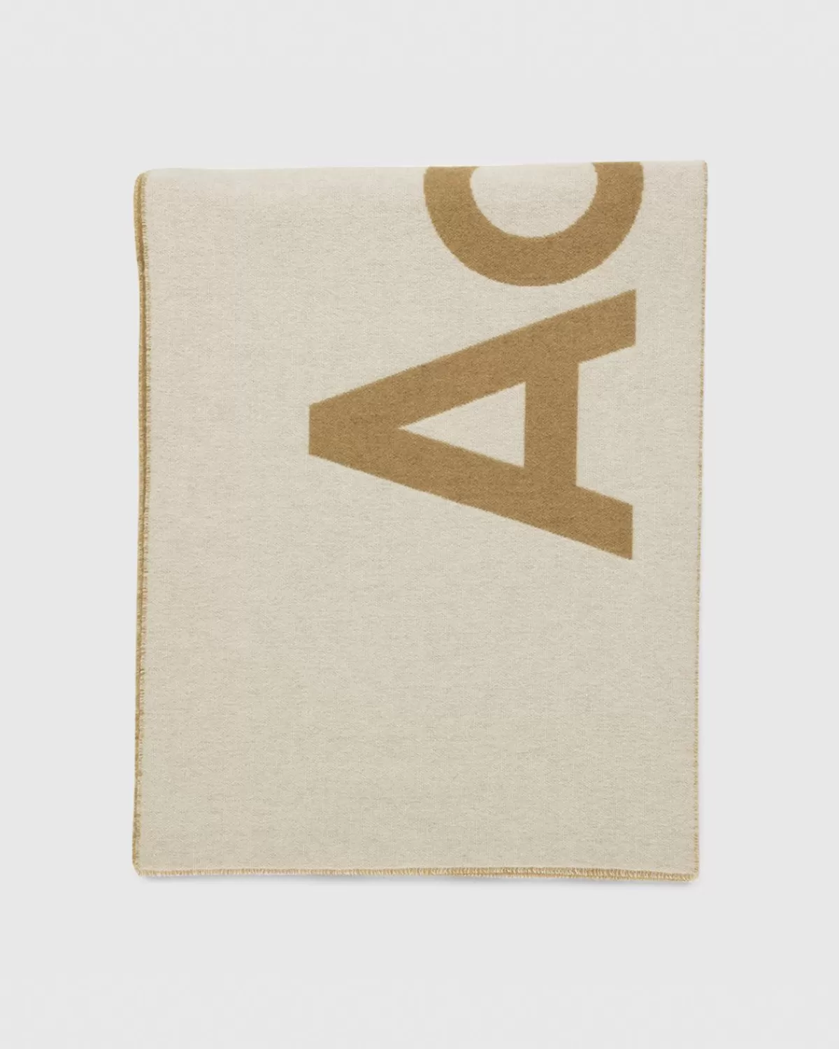 Acne Studios Toronto Logo Sjaal Bruin Flash Sale