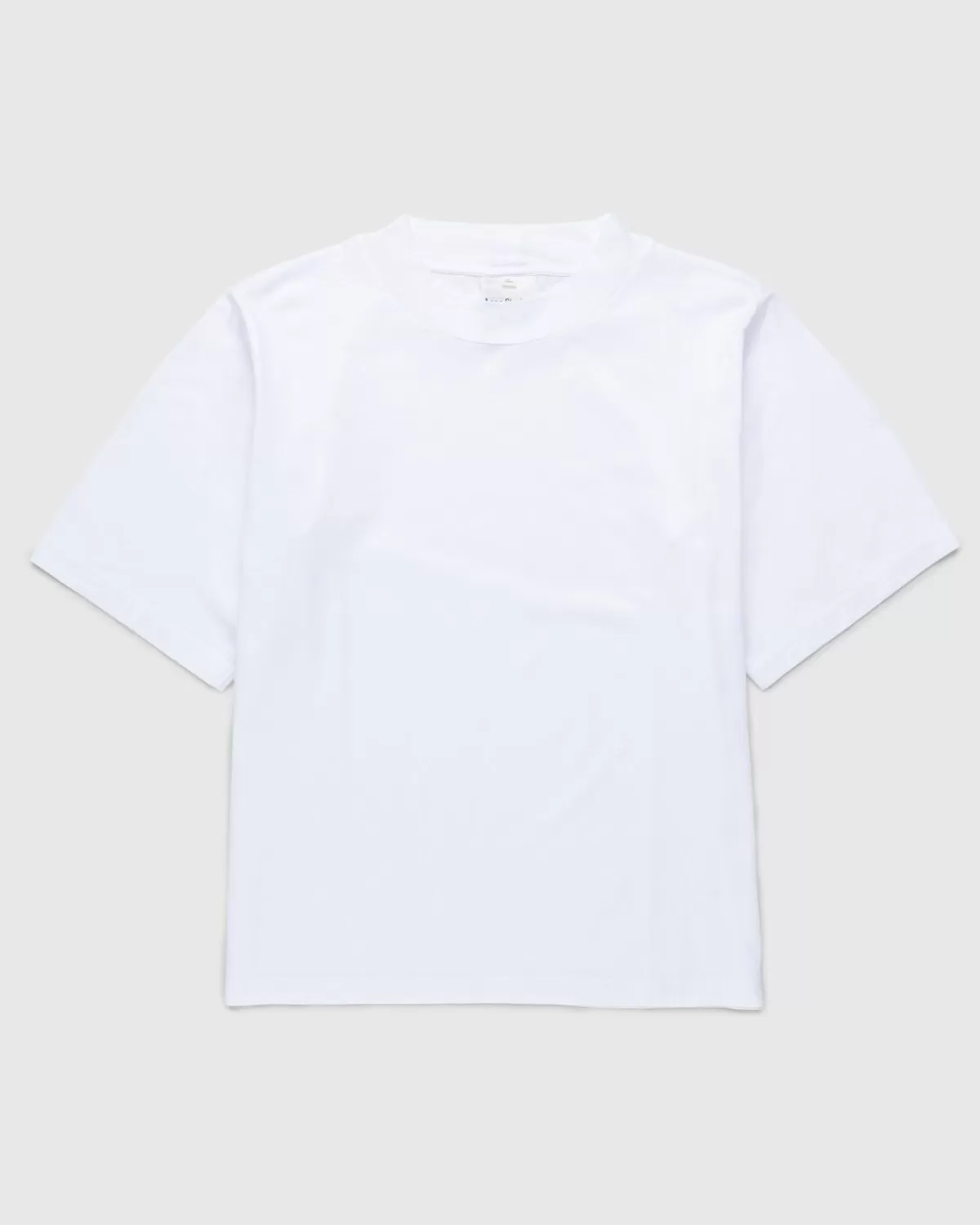 Acne Studios T-Shirt Met Ronde Hals, Optisch Wit Cheap