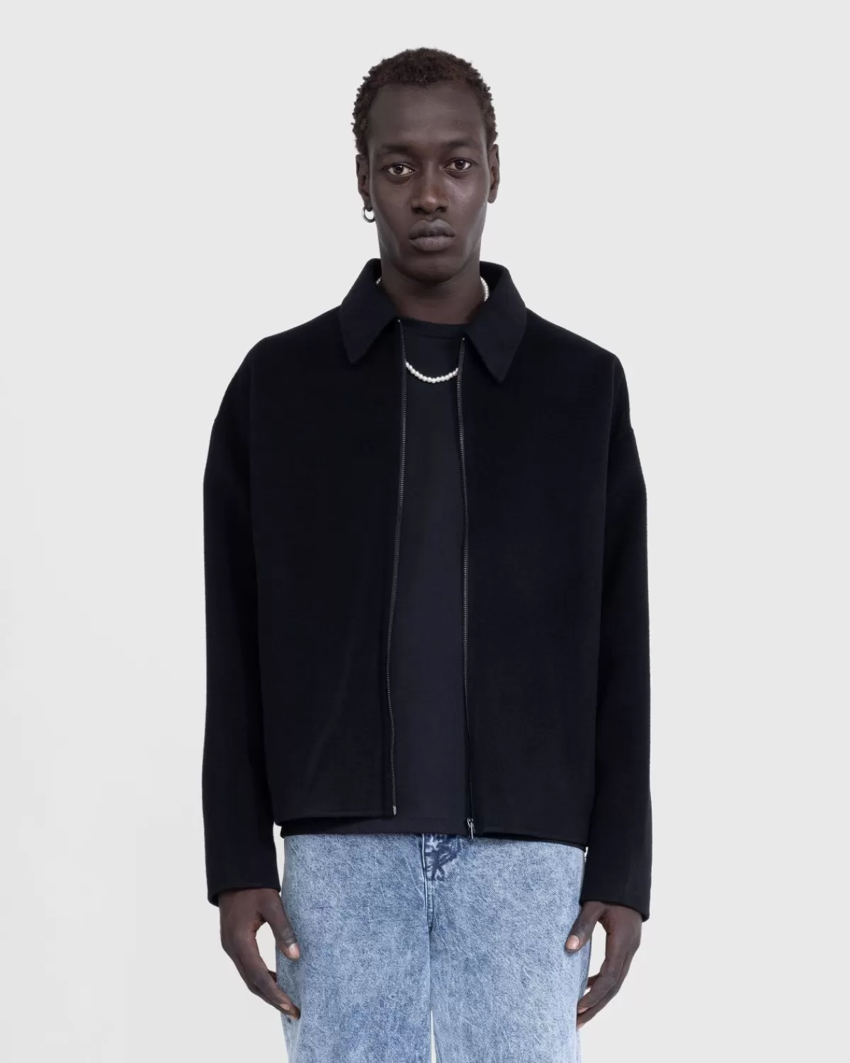 Bovenkleding^Acne Studios Wollen Ritsjack Zwart