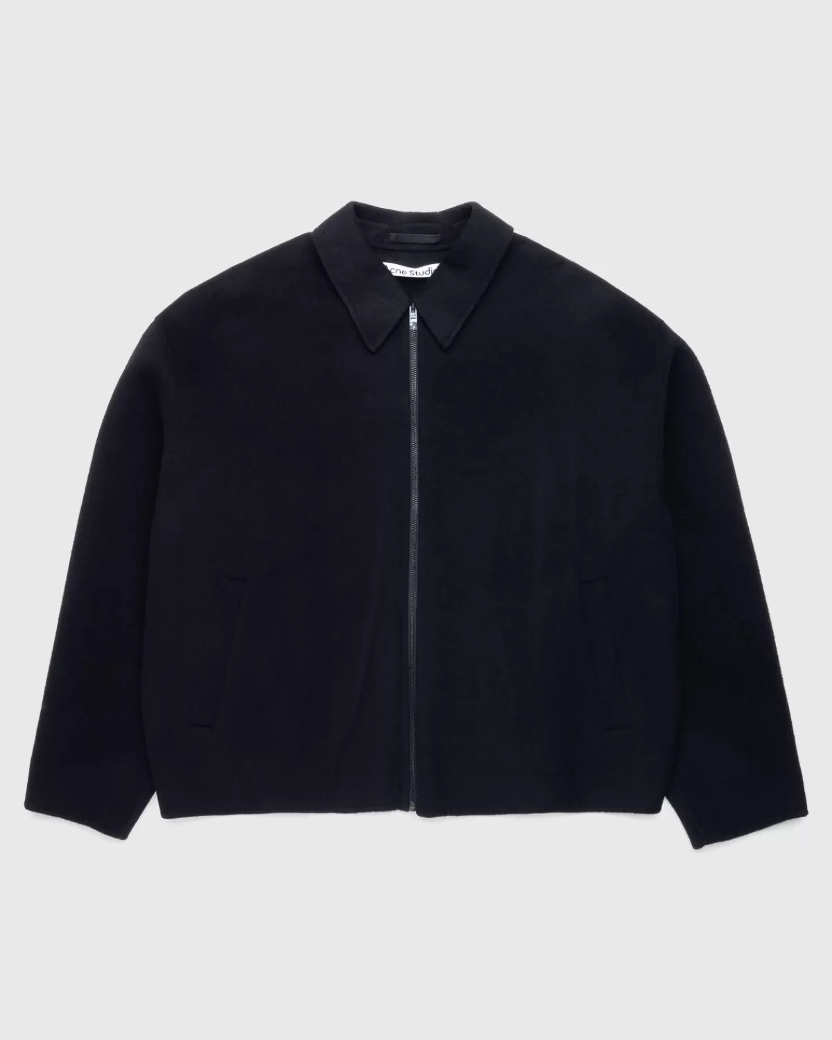 Bovenkleding^Acne Studios Wollen Ritsjack Zwart