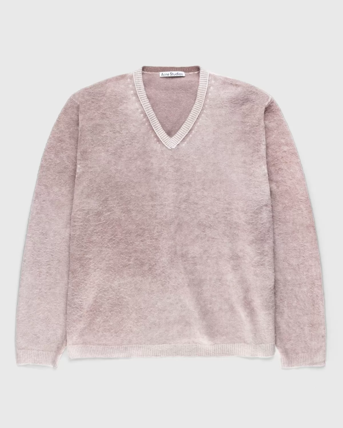 Gebreide Kleding^Acne Studios Wollen V-Hals Trui Bruin