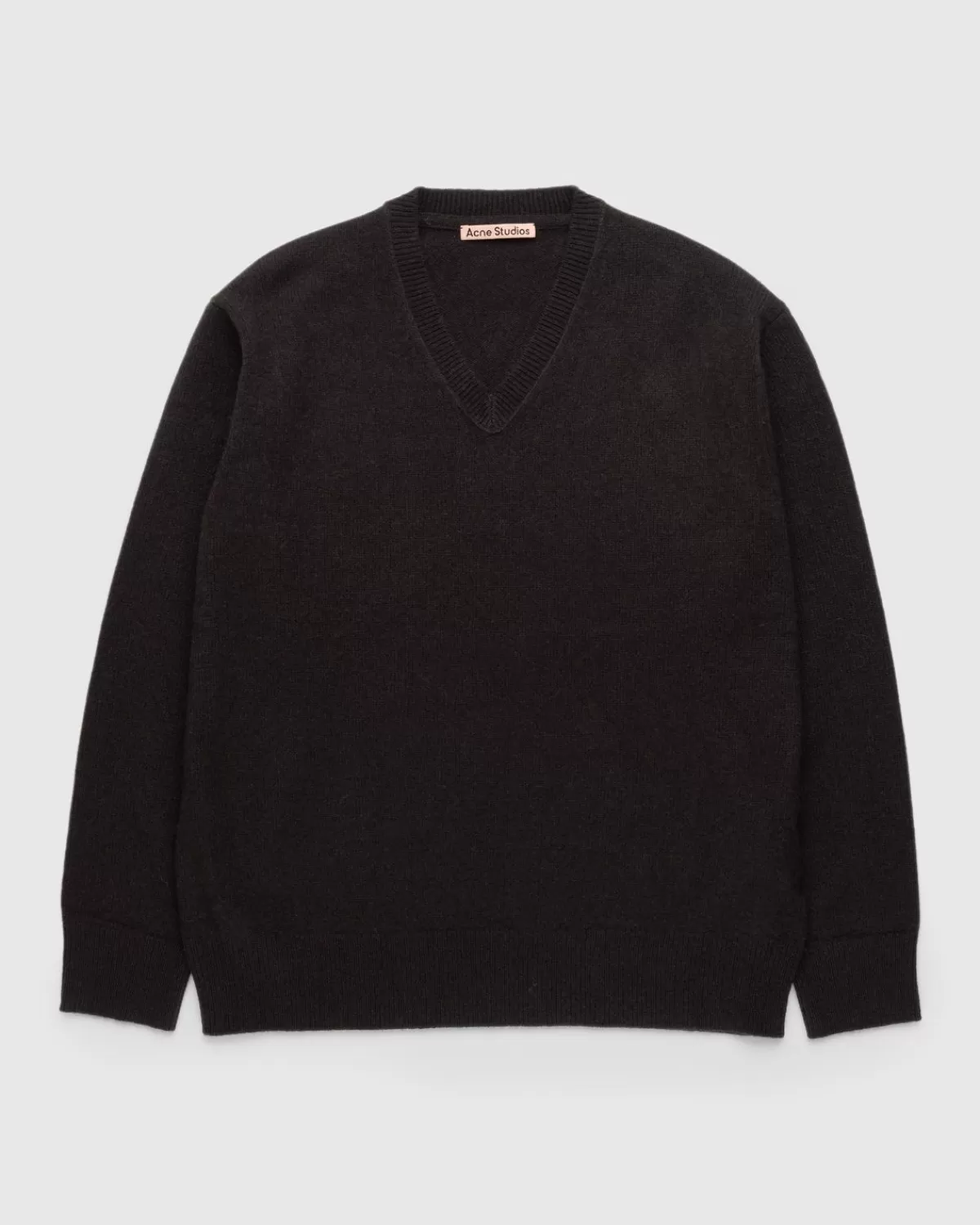 Gebreide Kleding^Acne Studios Wollen V-Hals Trui Bruin