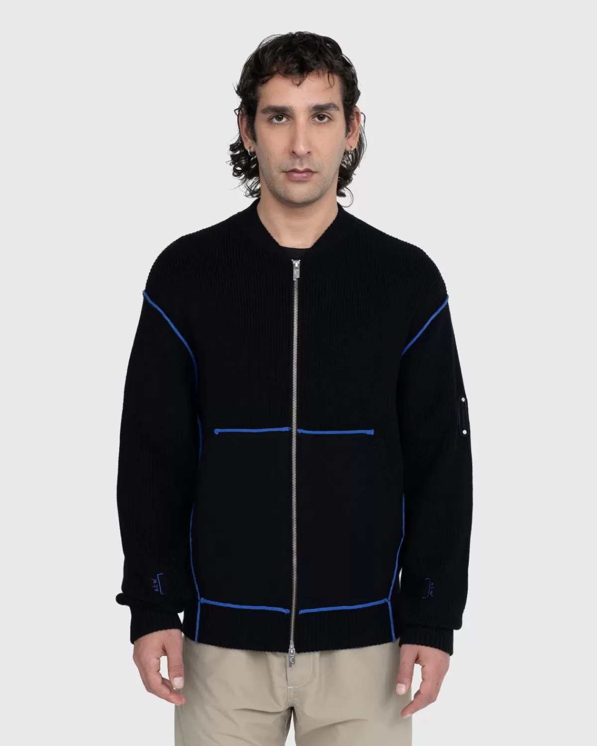 Bovenkleding^A-Cold-Wall* Vertex Gebreide Bomber Zwart