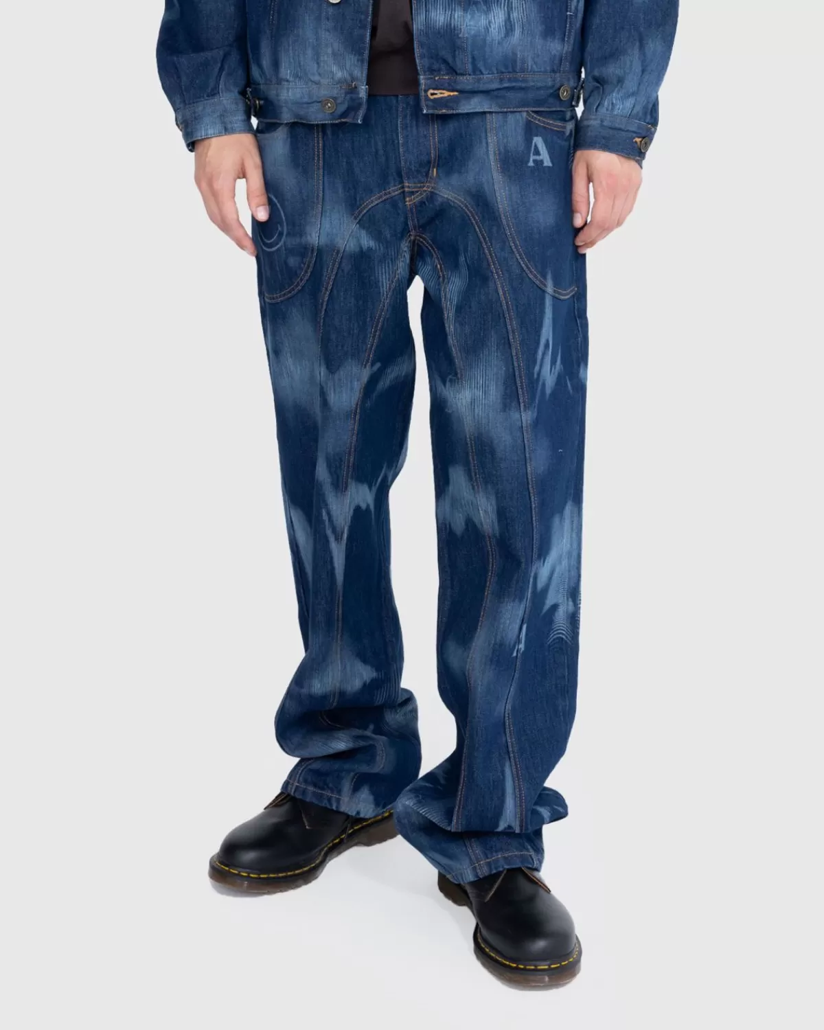 Broek^Ahluwalia - Kenmerkende Jeans Met Lage Taille Indigo