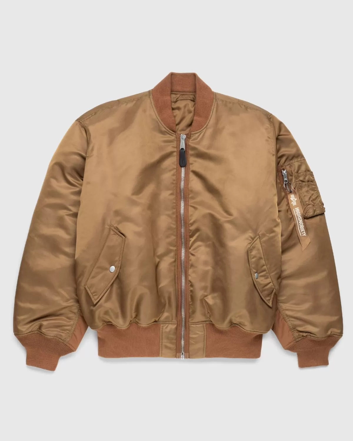 Bovenkleding^Alpha Industries X Highsnobiety Ma-1 Bommenwerper Goudbruin