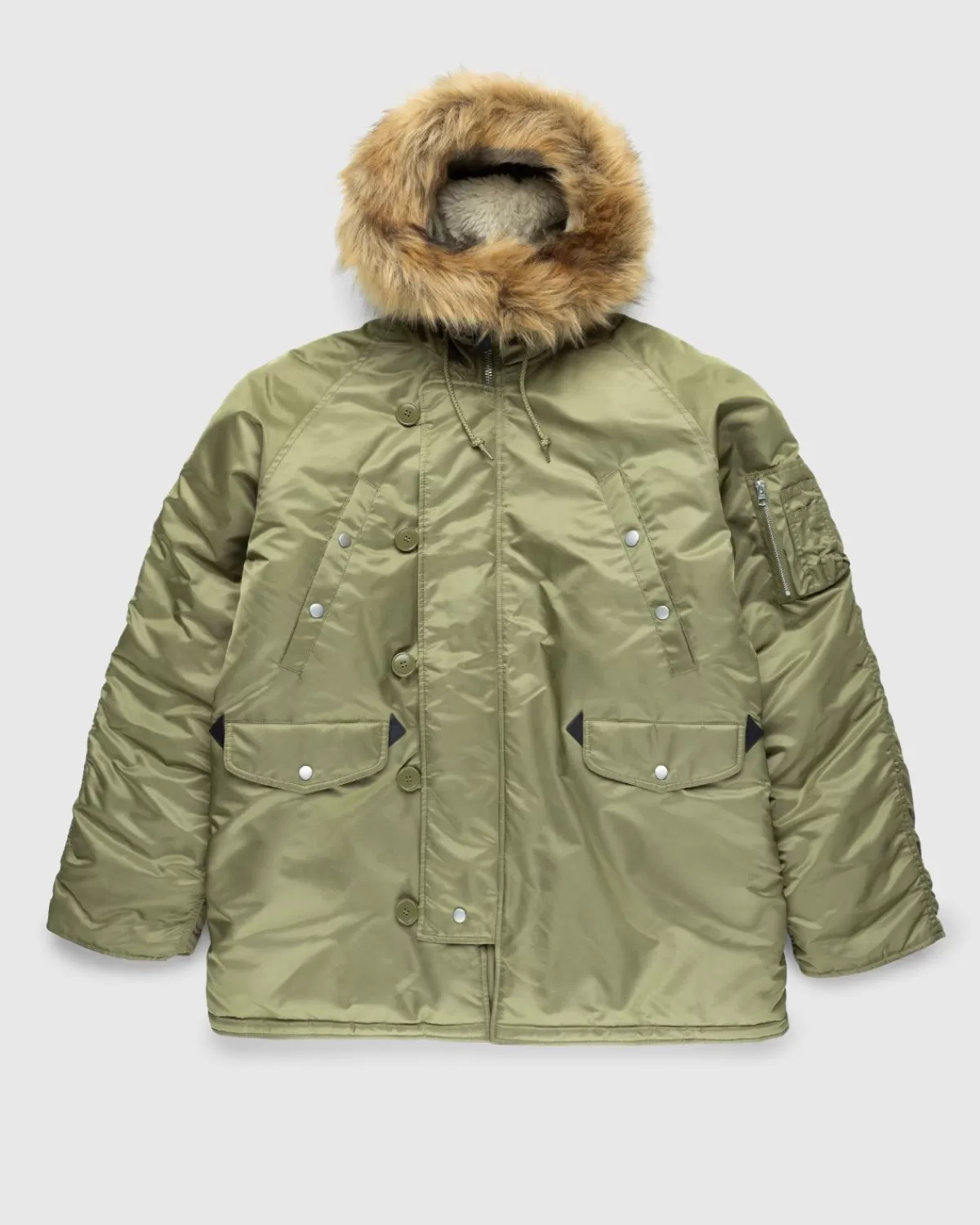 Bovenkleding^Alpha Industries X Highsnobiety N3B-Parka Dusty Olive Drab