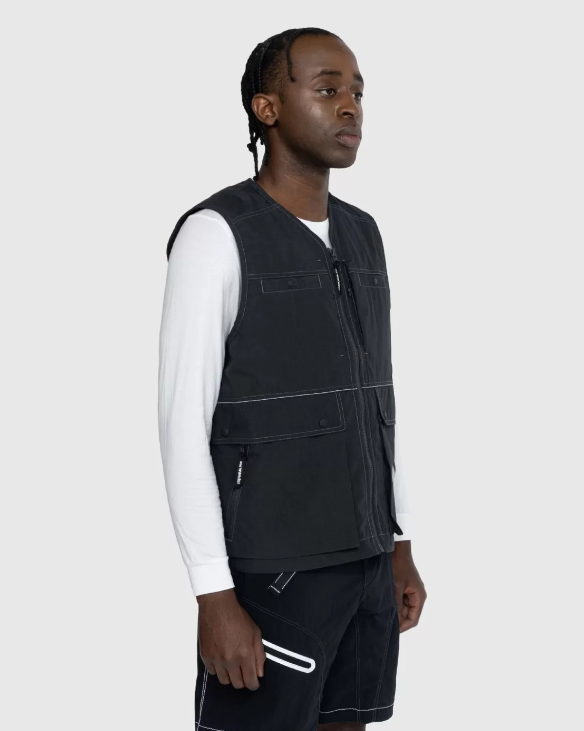 Bovenkleding^And Wander Stoer Nylon Vest, Houtskool