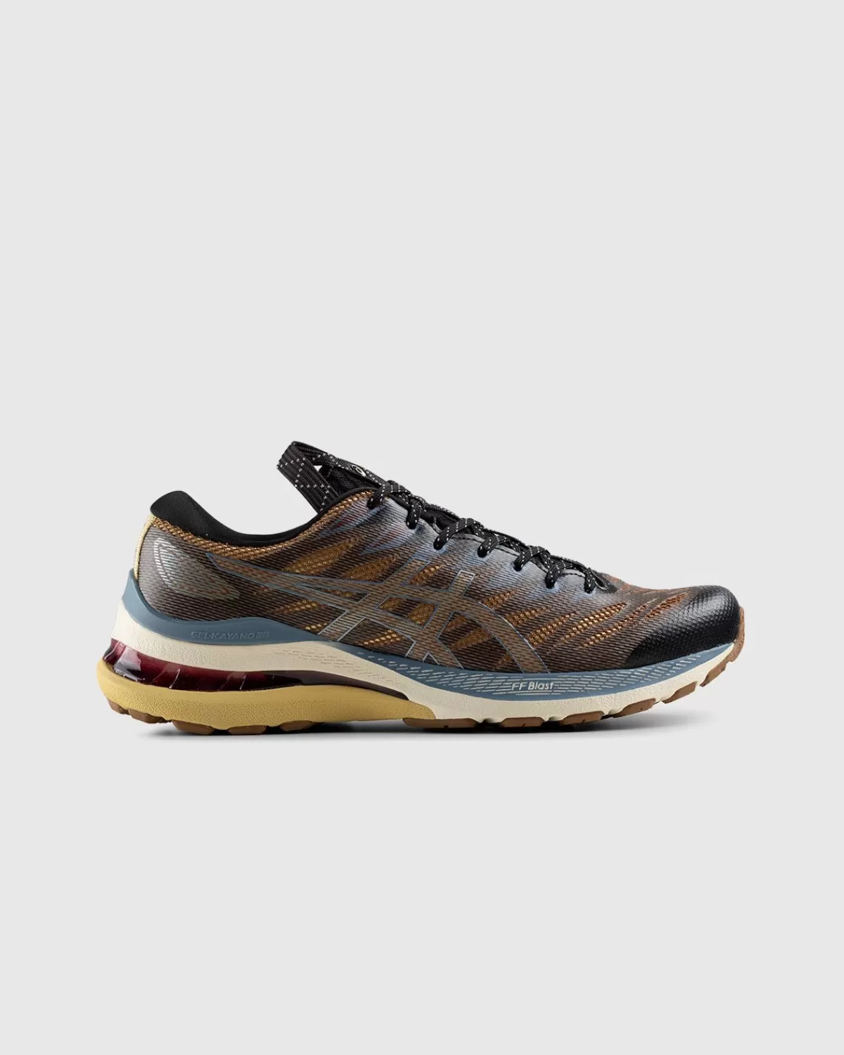 asics Fn3-S Gel Kayano 28 Antraciet/Antiek Goud Sale