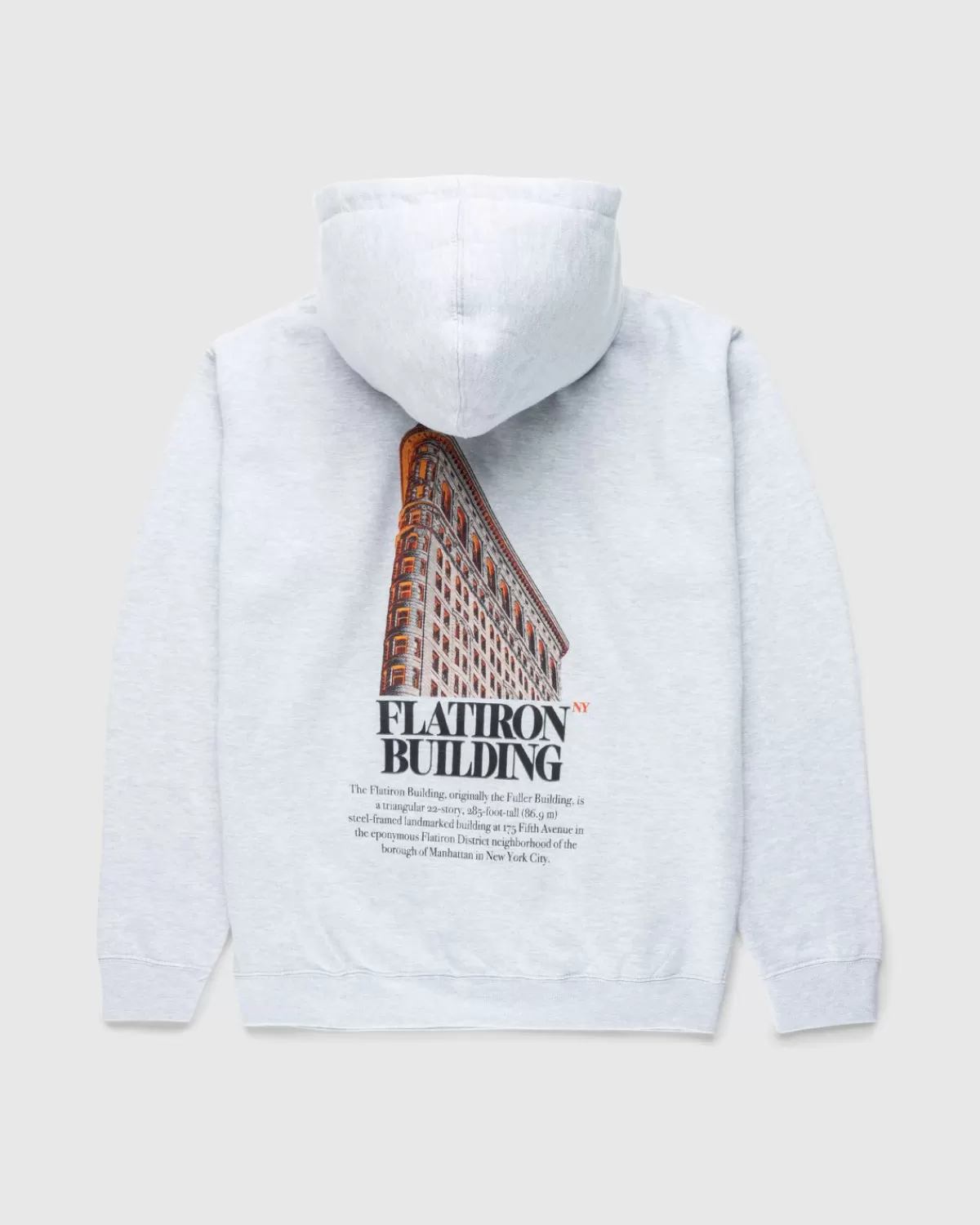 At The Moment X Highsnobiety Flatiron Building Hoodie Grijs Cheap