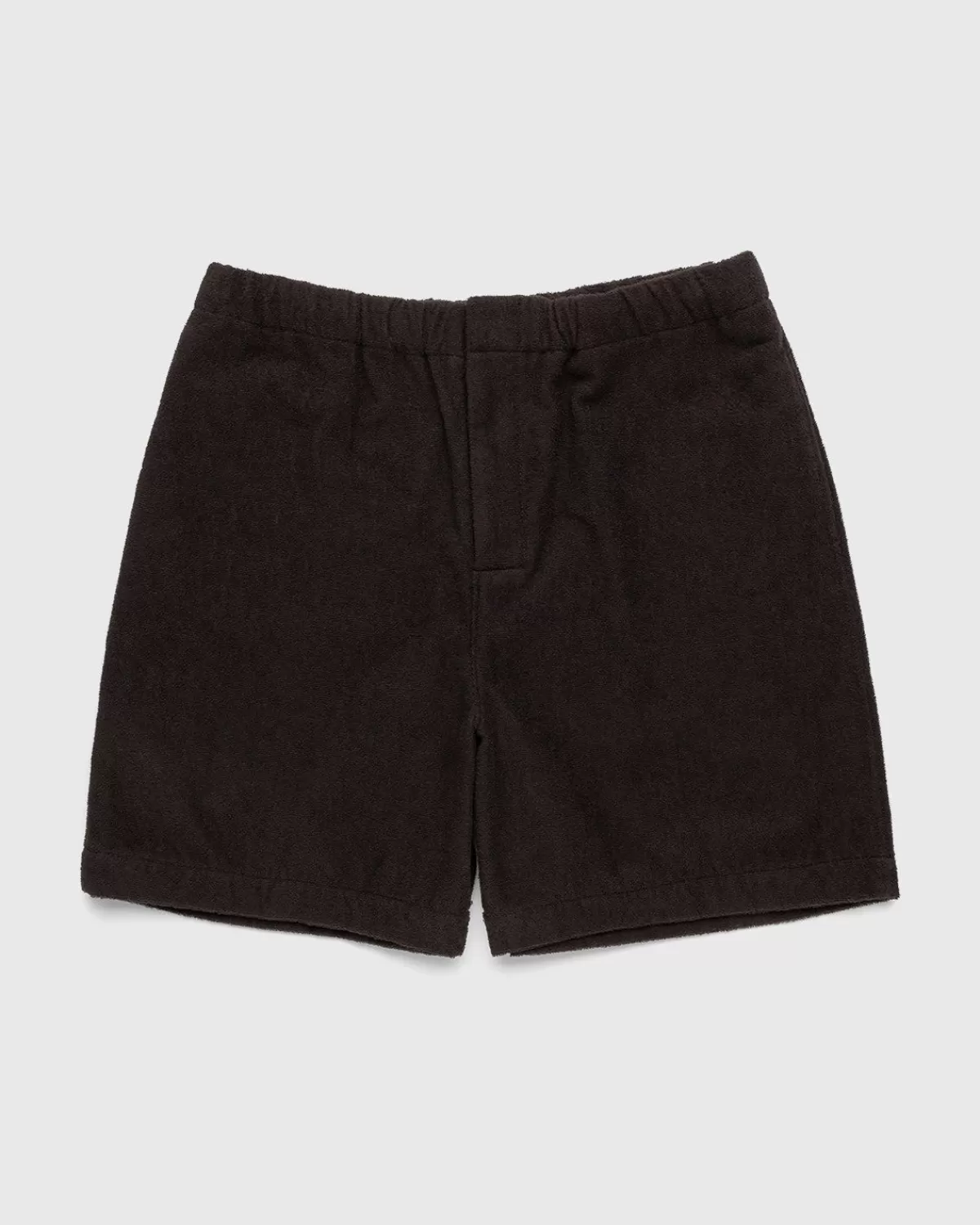 Auralee Katoenen Badstof Short Bruin Best Sale