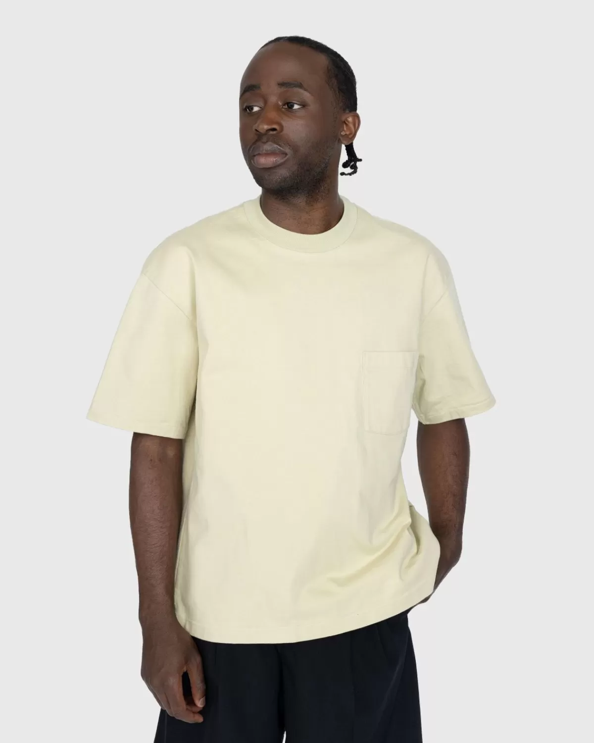 Auralee Stand-Up T-Shirt Groen Flash Sale