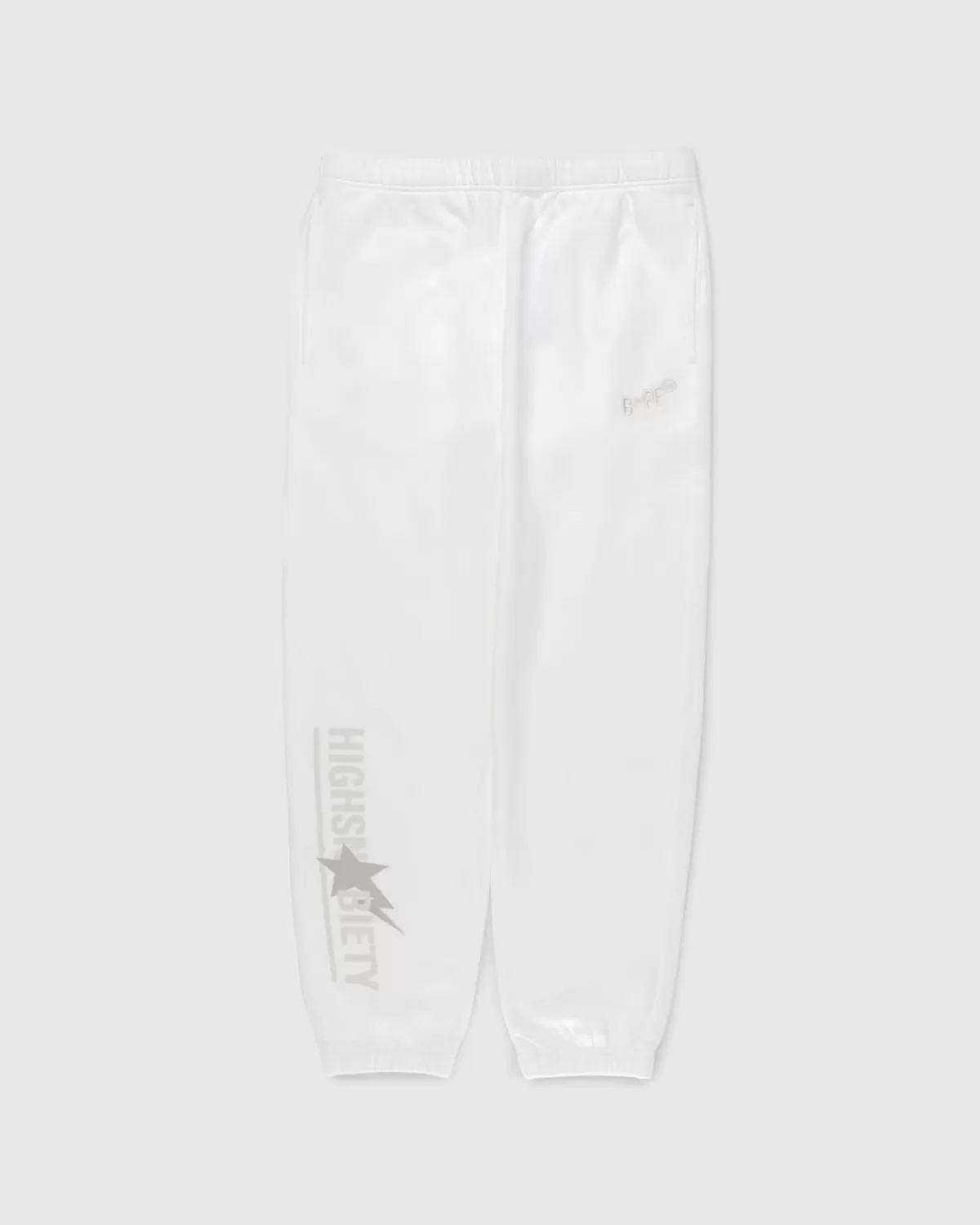 Broek^BAPE X Highsnobiety Heavy Washed Joggingbroek Ivoor