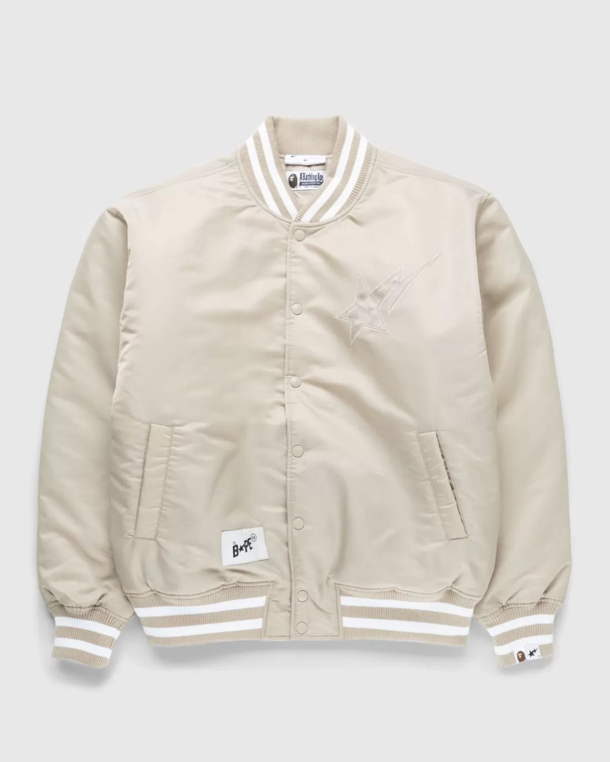 Bovenkleding^BAPE X Highsnobiety Varsityjas Beige