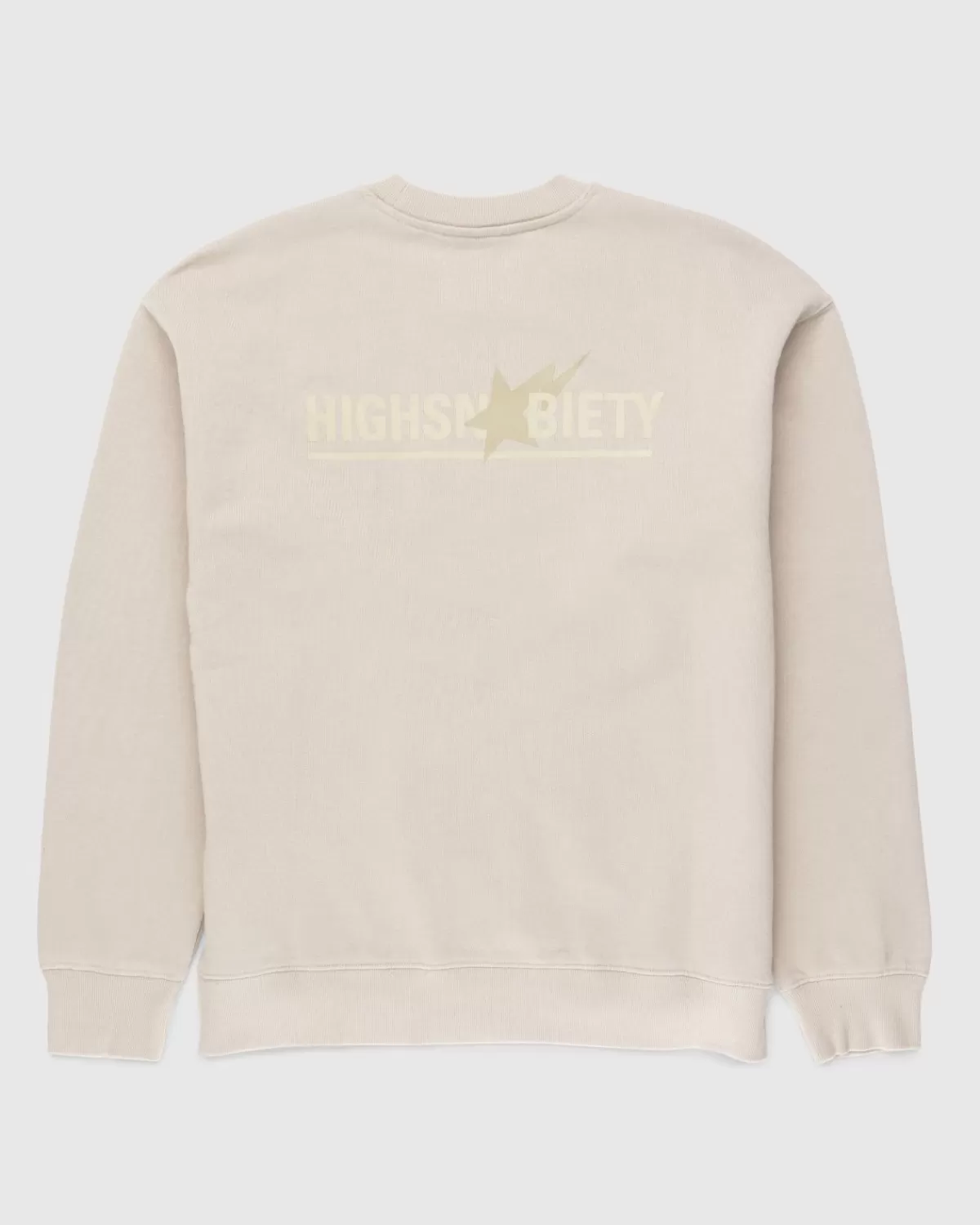 BAPE X Highsnobiety Zwaar Gewassen Beige Ronde Hals Online