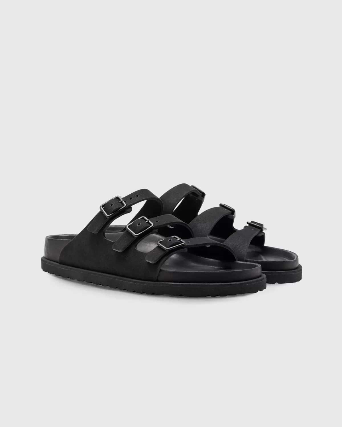 Birkenstock Florida Suede Zwart Clearance