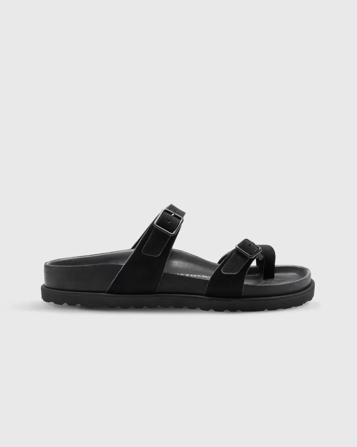 Birkenstock Mayari Suede Leer Zwart Discount