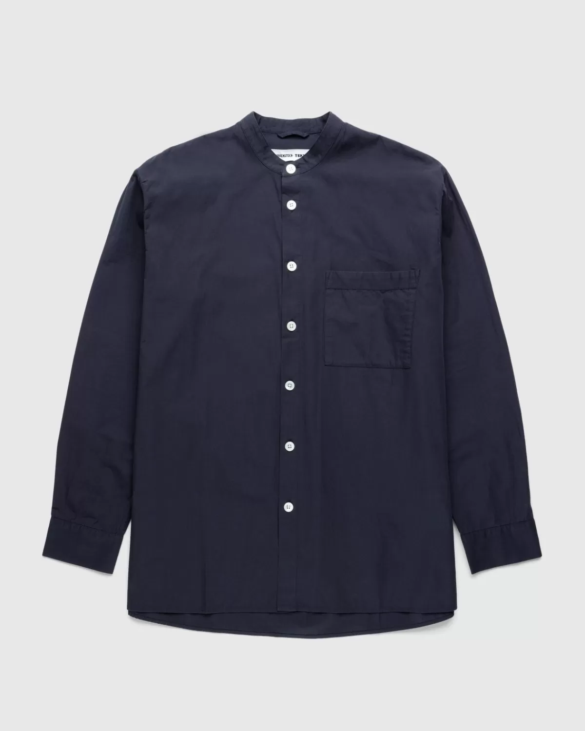 Loungekleding^Birkenstock X Tekla Poplin Pyjamashirt Leisteen