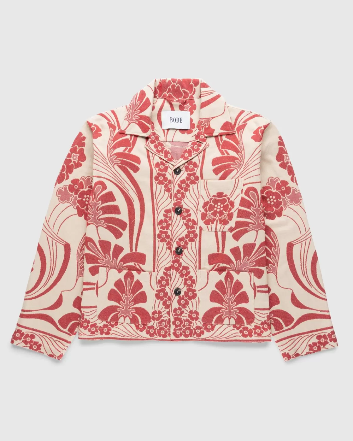 Overhemden^Bode Nouveau Monstera Overshirt Rood