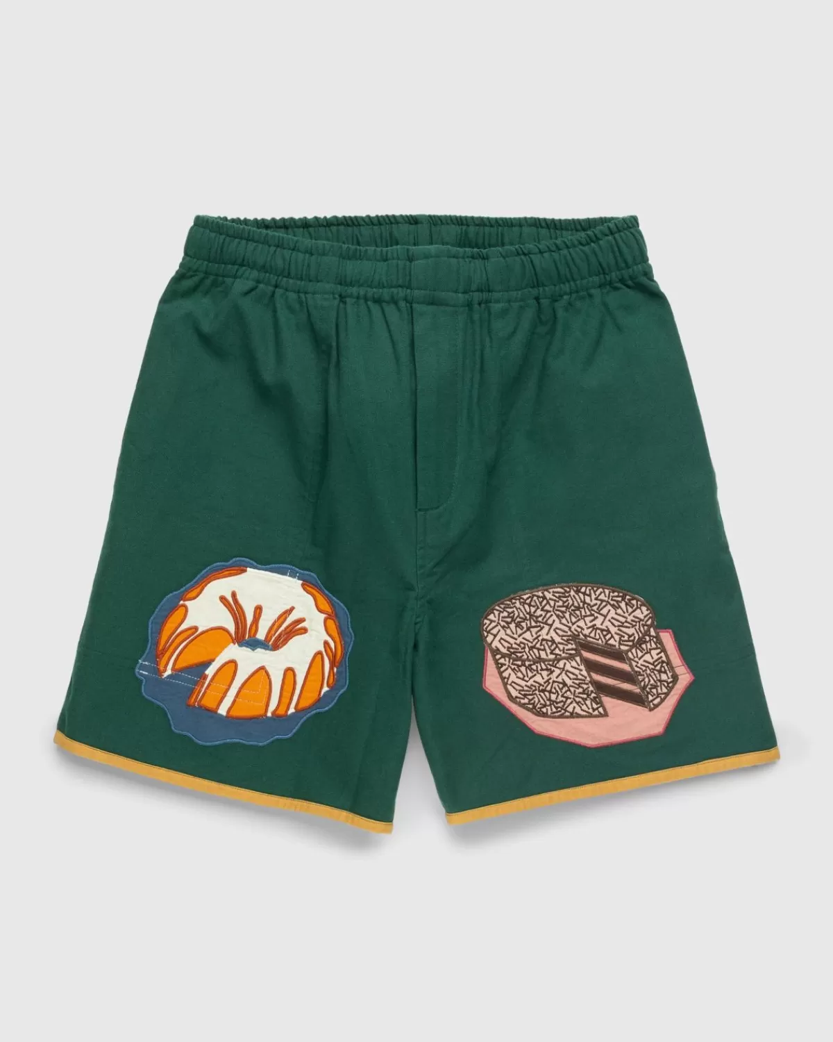 Korte Broek^Bode Shorts Met Dessertapplique Groen