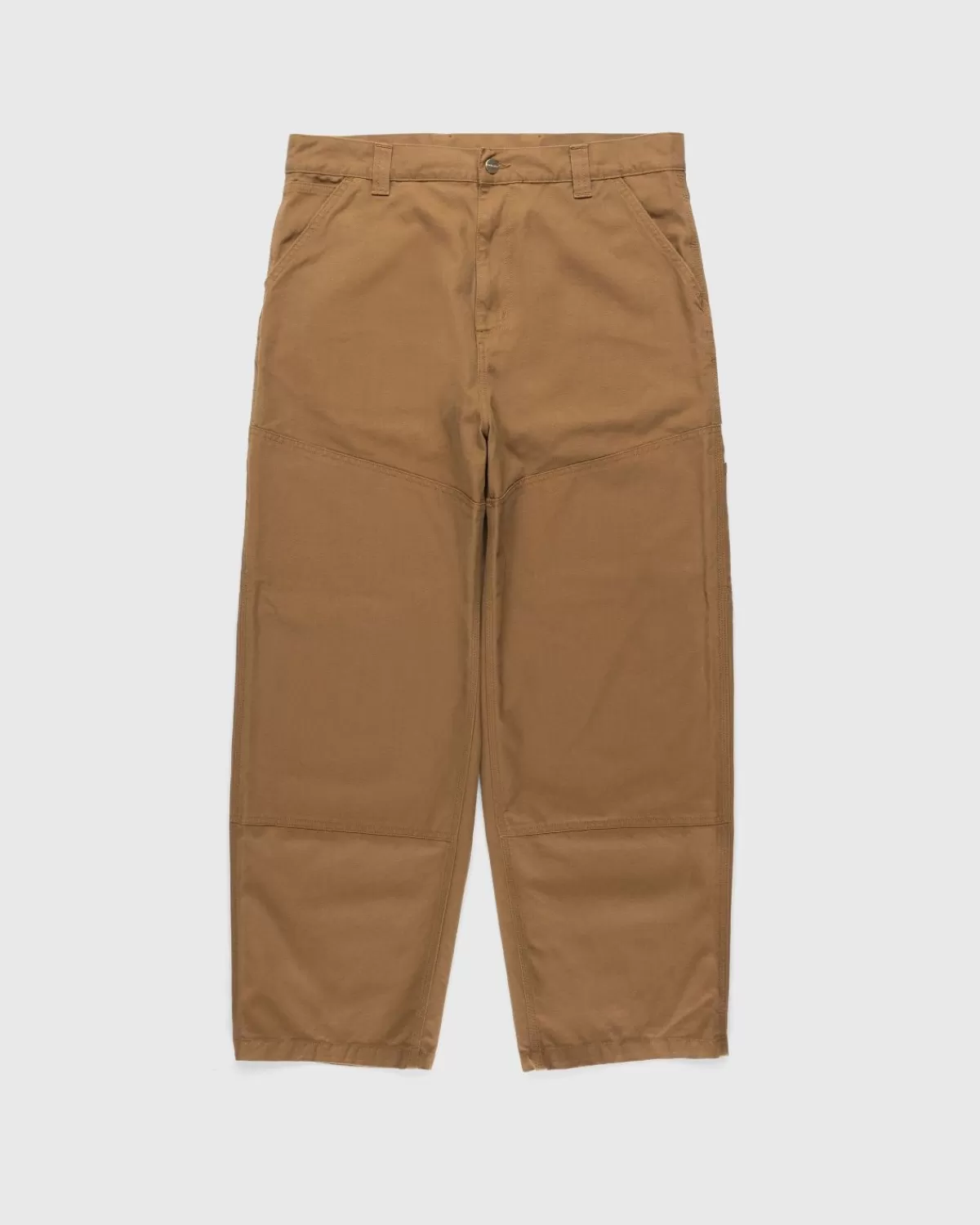 Broek^Carhartt WIP Broek Met Wijde Panelen Rinsed Hamilton Brown