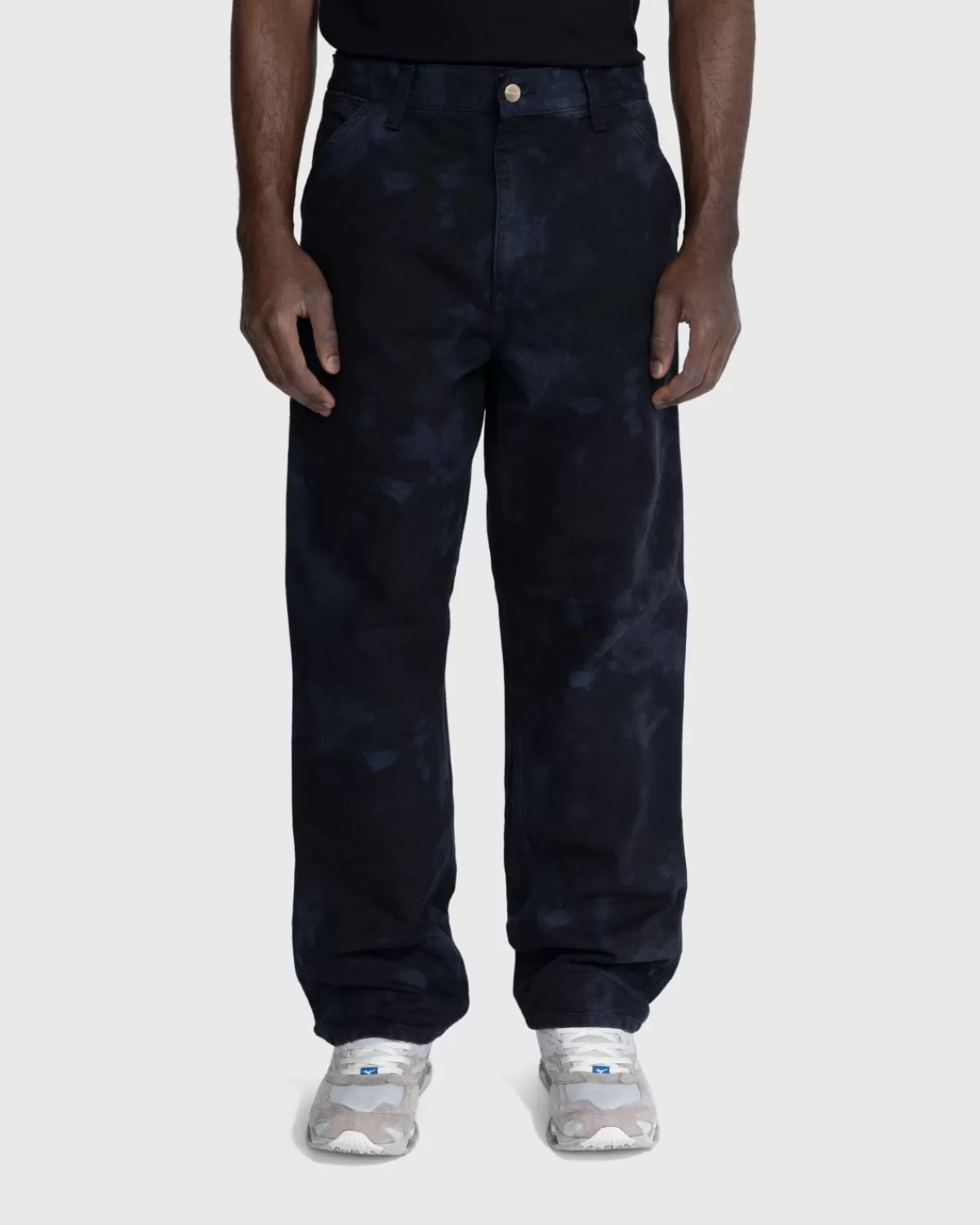 Broek^Carhartt WIP Chromobroek Met Enkele Knie Zwart