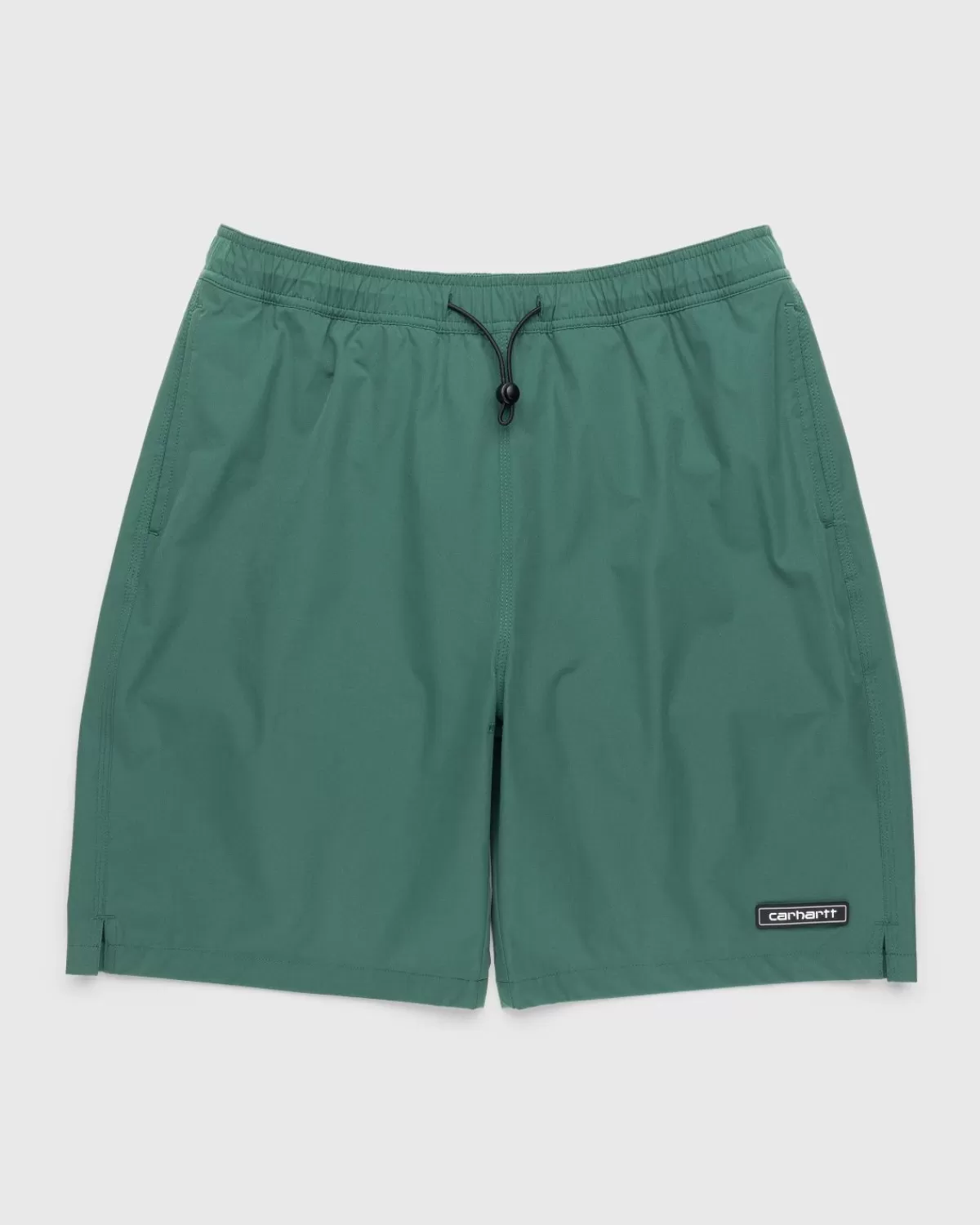 Korte Broek^Carhartt WIP Council Short Rinsed Dollar Groen