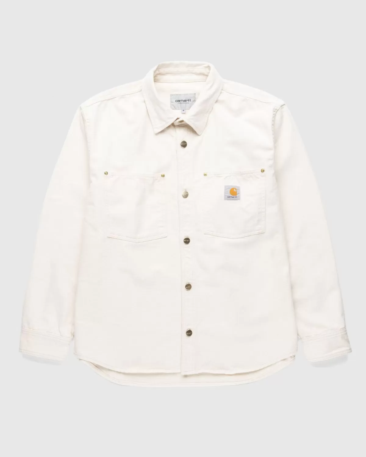 Overhemden^Carhartt WIP Derby Overhemdjack Naturel