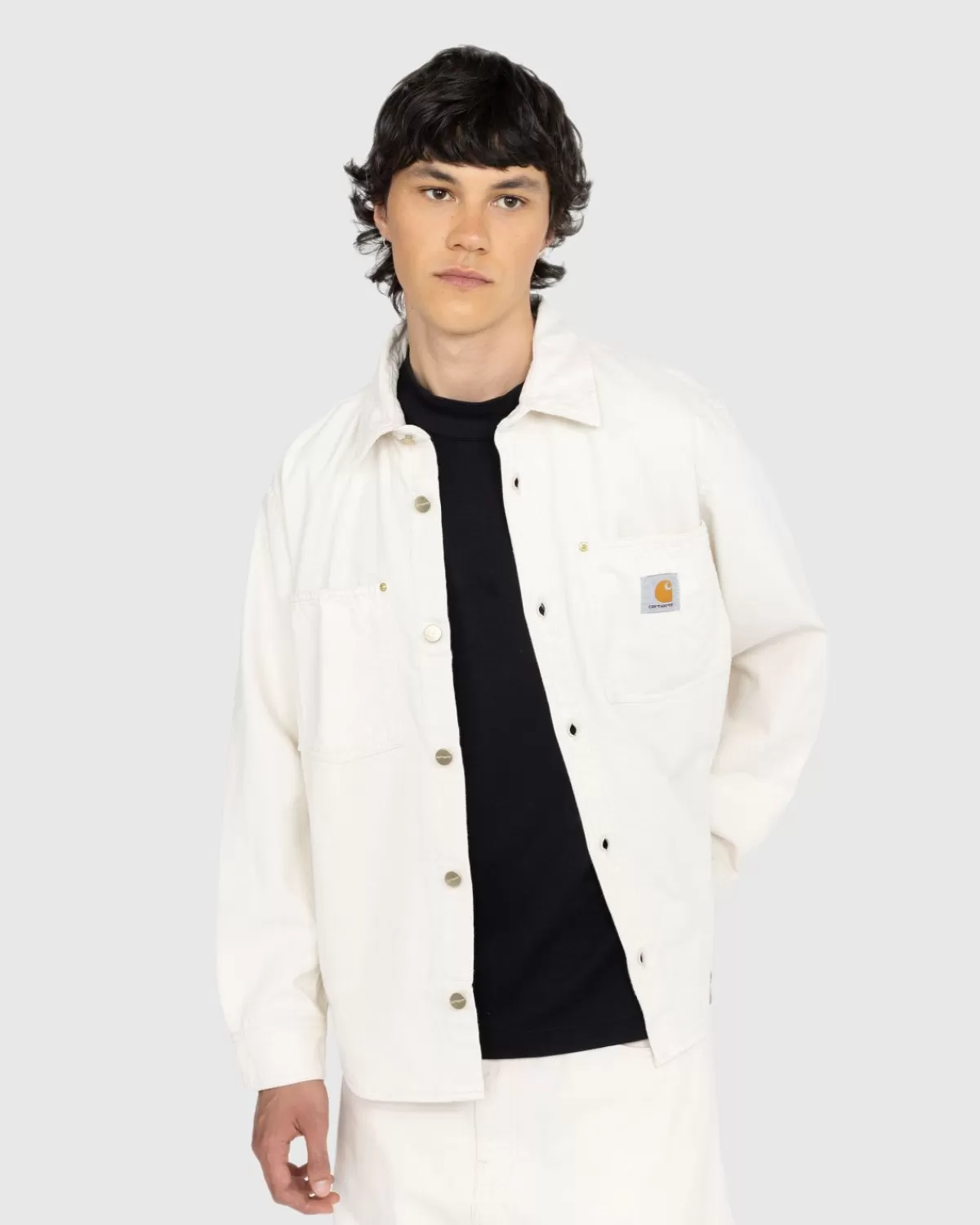 Overhemden^Carhartt WIP Derby Overhemdjack Naturel