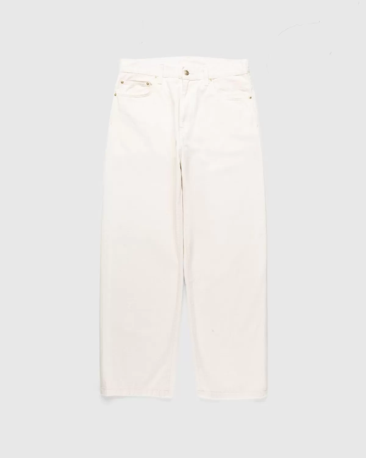 Broek^Carhartt WIP Derbybroek Naturel/Gespoeld