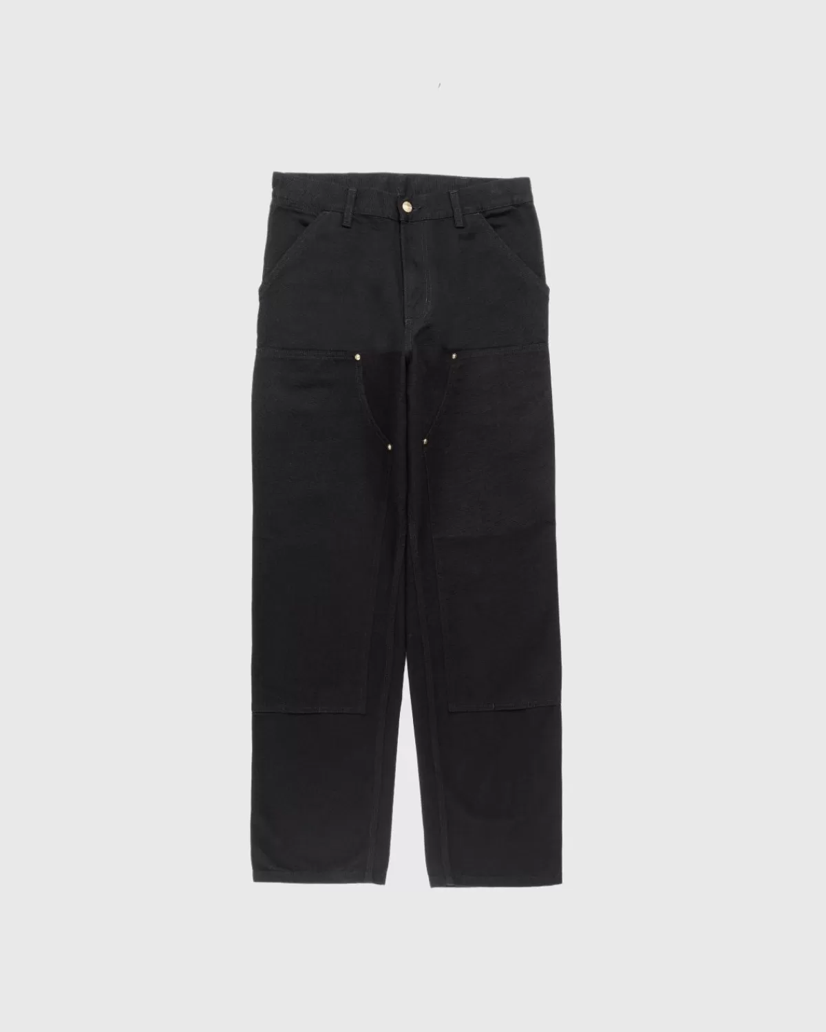 Broek^Carhartt WIP Dubbele Kniebroek Zwart Rinsed