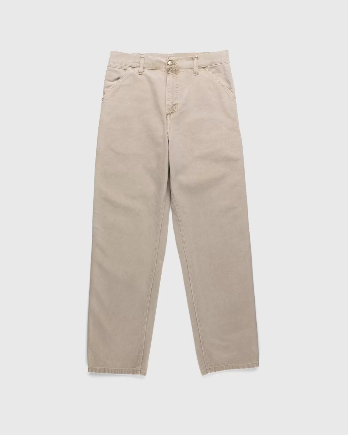 Broek^Carhartt WIP Enkele Kniebroek Dusty Hamilton Brown Faded